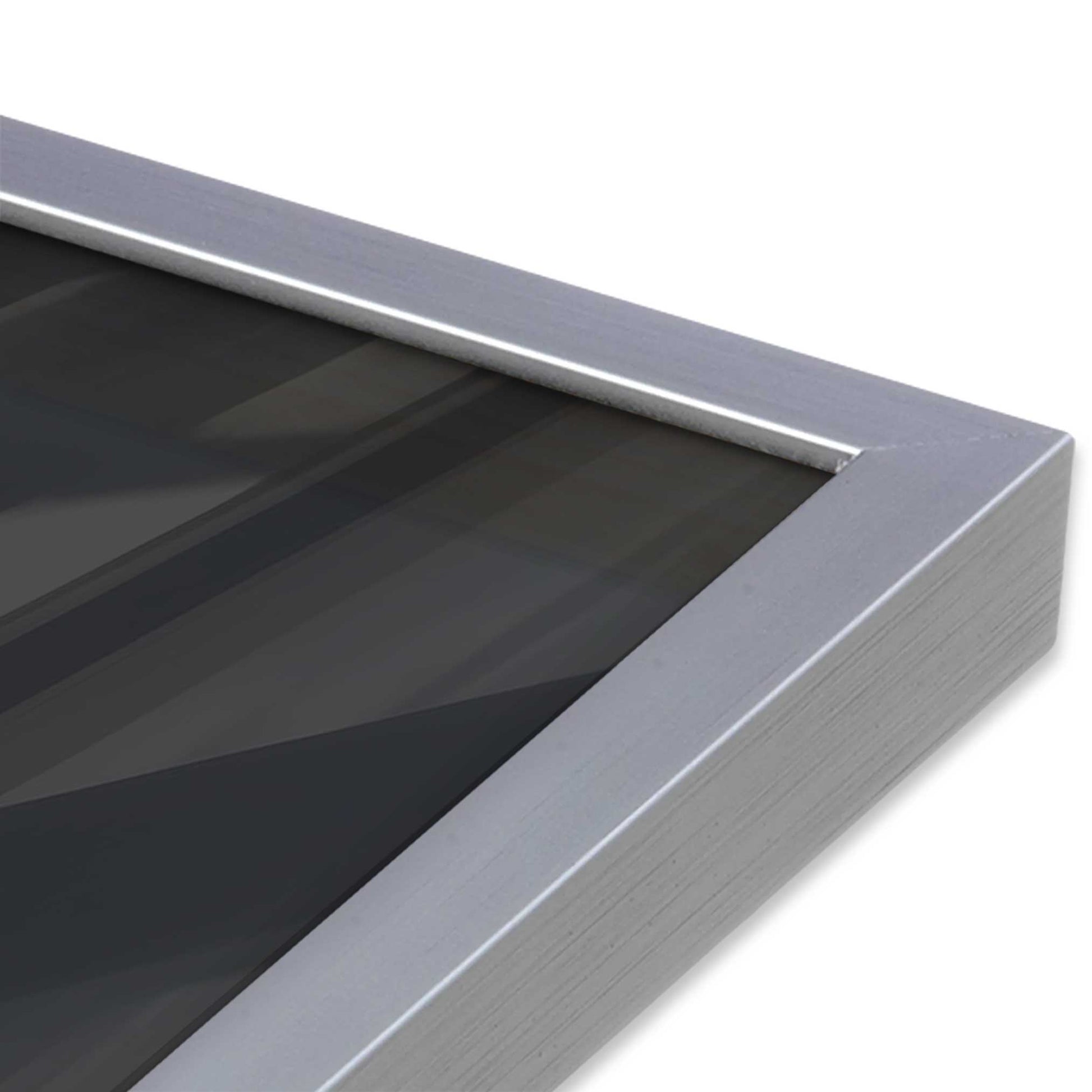 [Color:Polished Chrome], Picture of art in a Polished Chrome frame at an angle