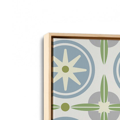 [Color:American Maple], Picture of art in a American Maple frame at an angle