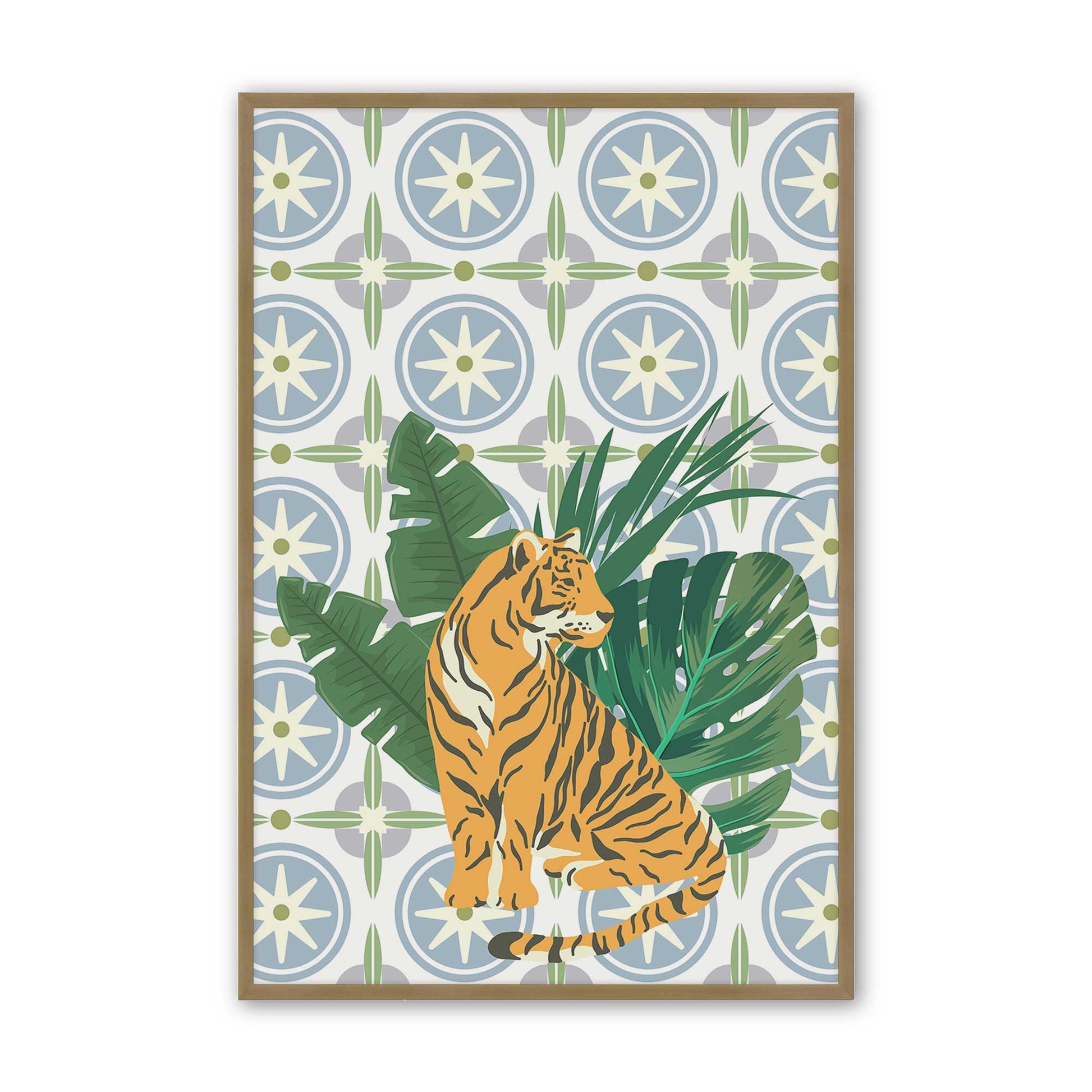 [Color:Brushed Gold], Picture of art in a Brushed Gold frame