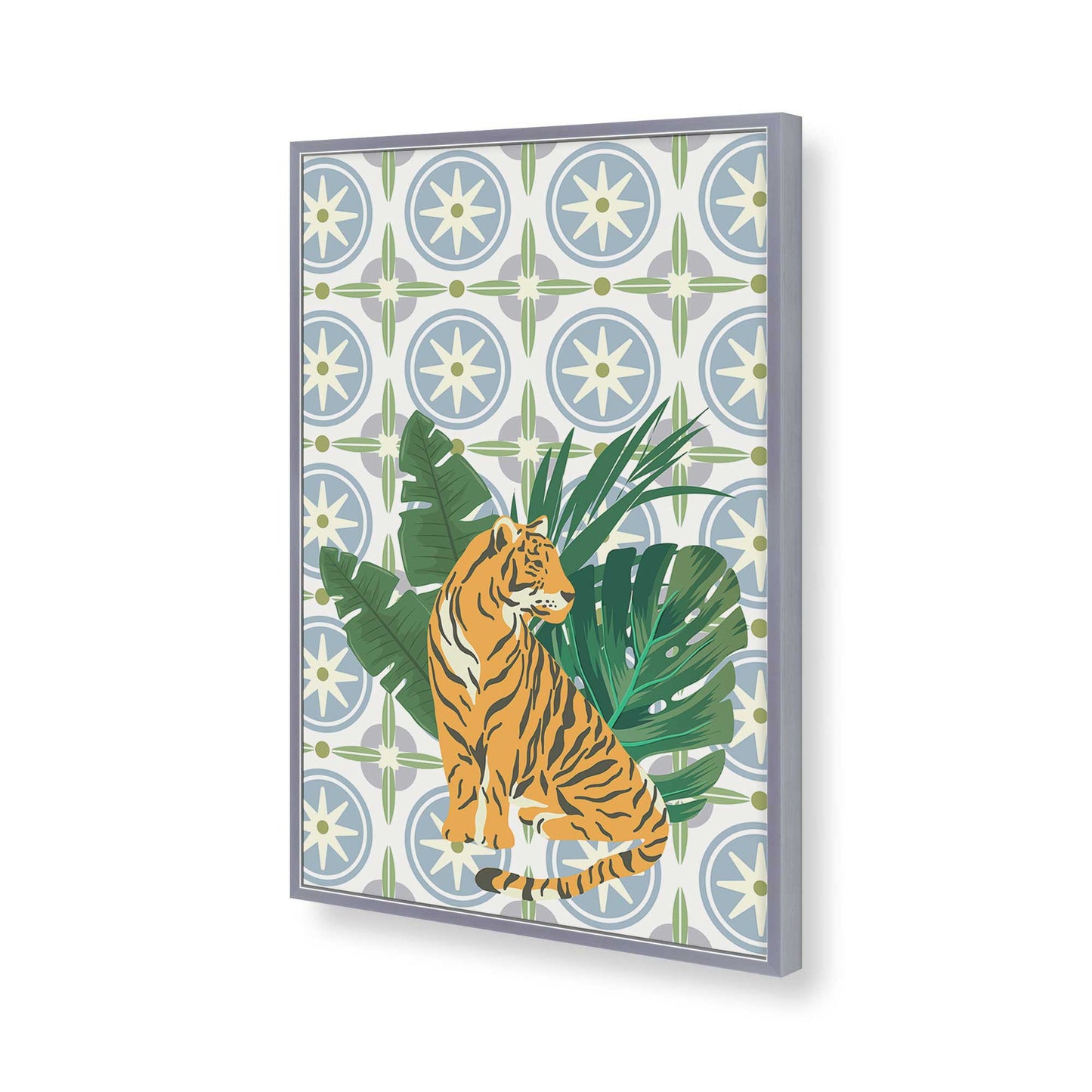 [Color:Polished Chrome], Picture of art in a Polished Chrome frame of the corner
