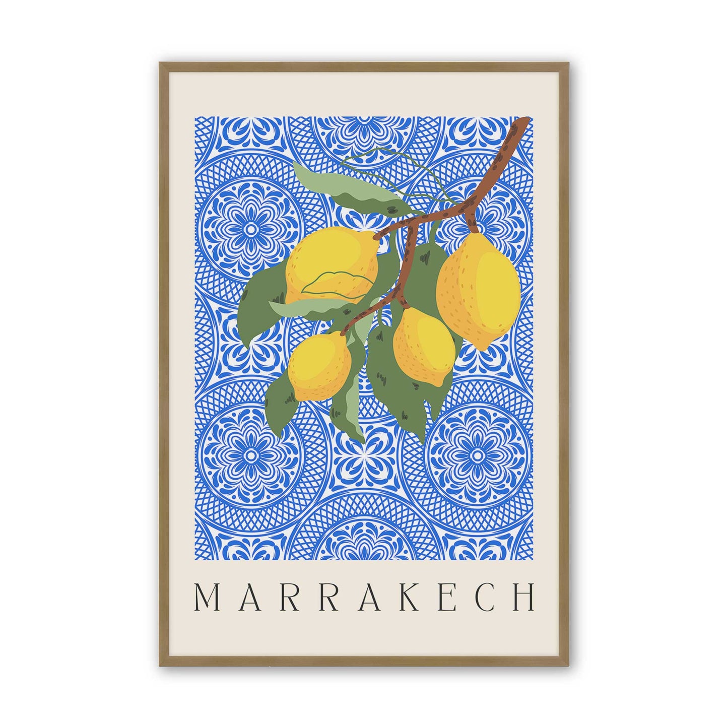 [Color:Brushed Gold], Picture of art in a Brushed Gold frame