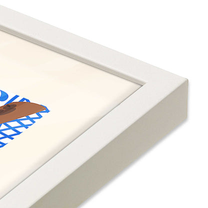 [Color:Opaque White], Picture of art in a Opaque White frame at an angle