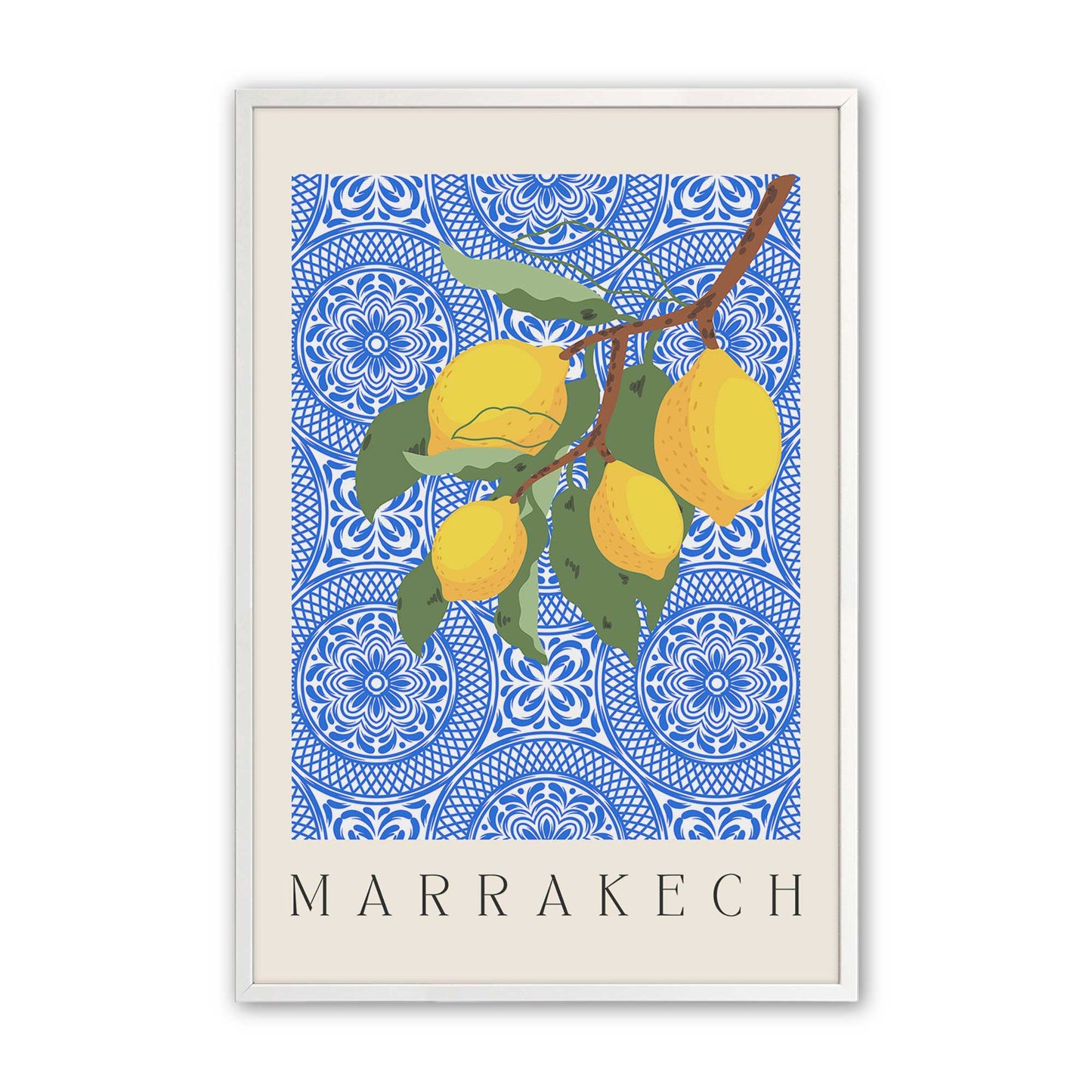 [Color:Opaque White], Picture of art in a Opaque White frame