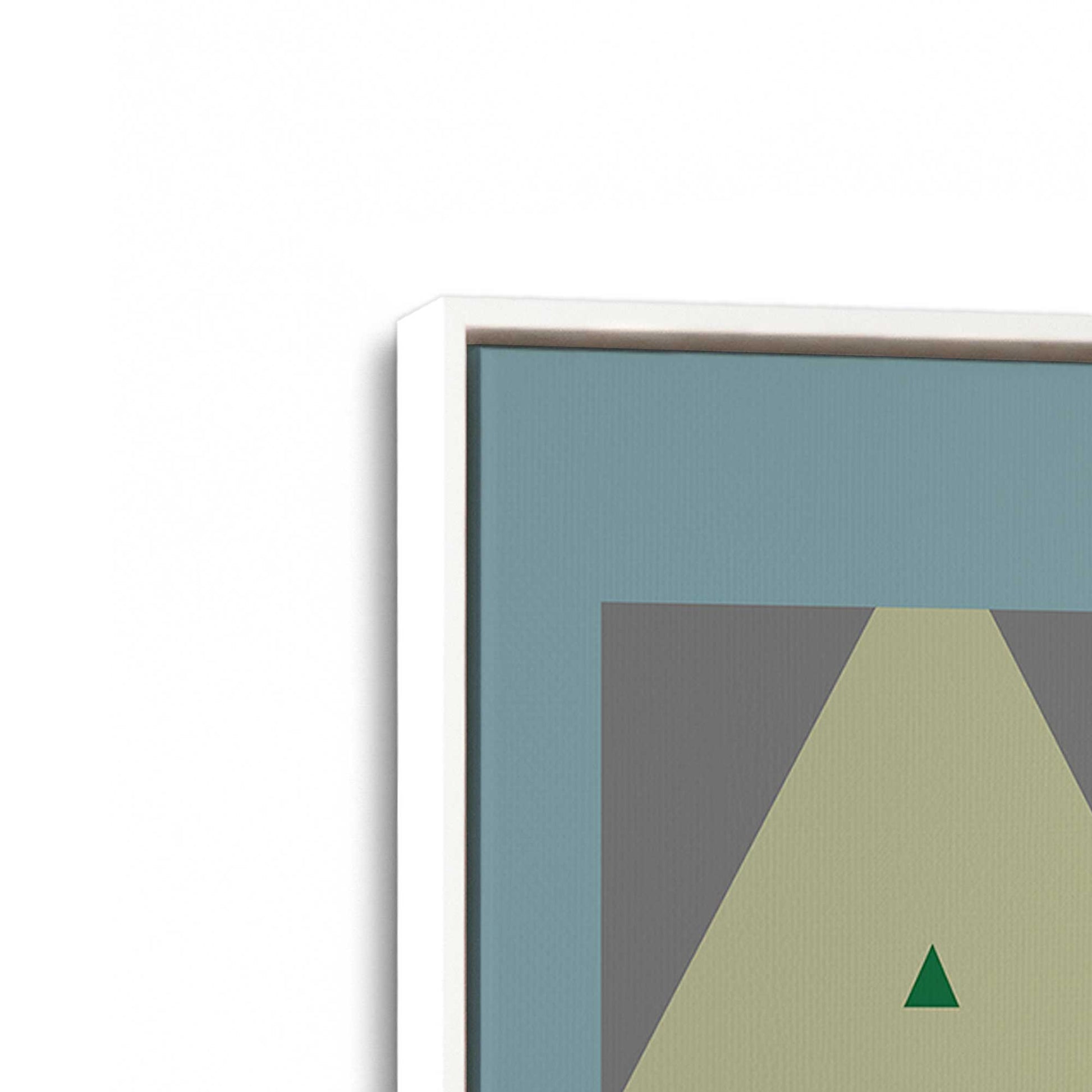 [Color:Opaque White], Picture of art in a White frame at an angle