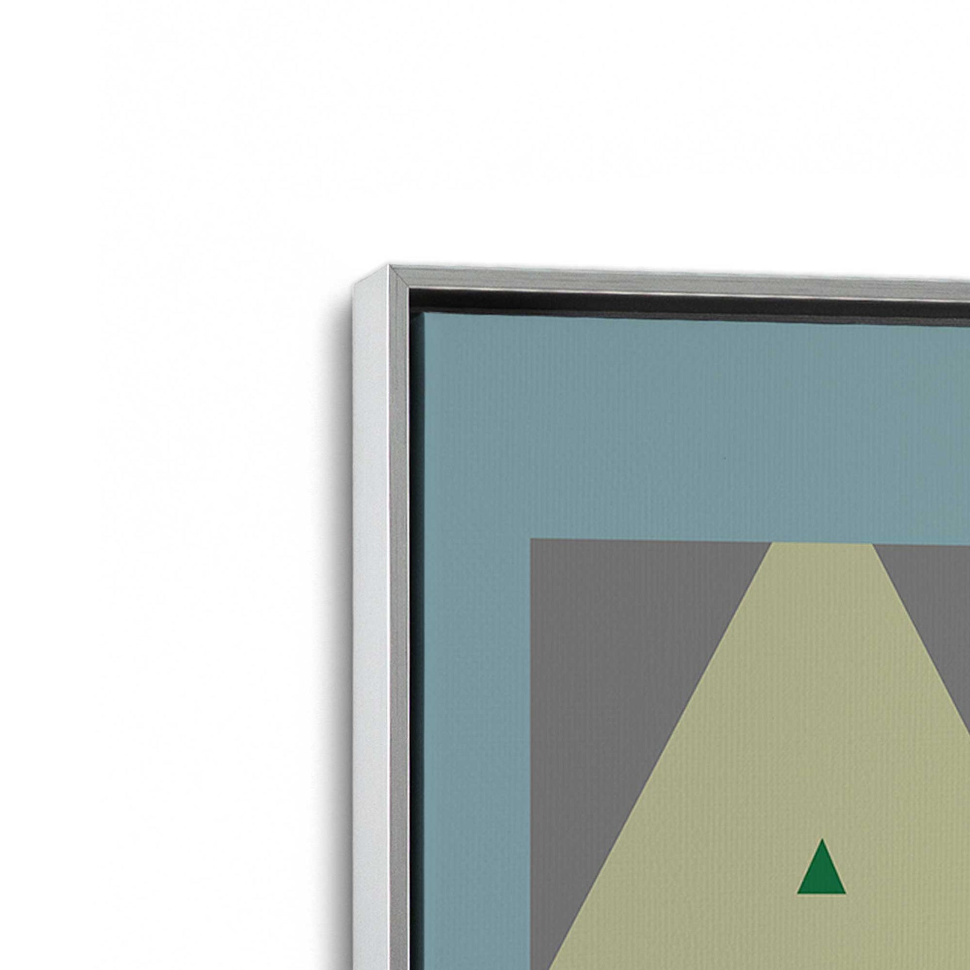 [Color:Polished Chrome], Picture of art in a Polished Chrome frame at an angle
