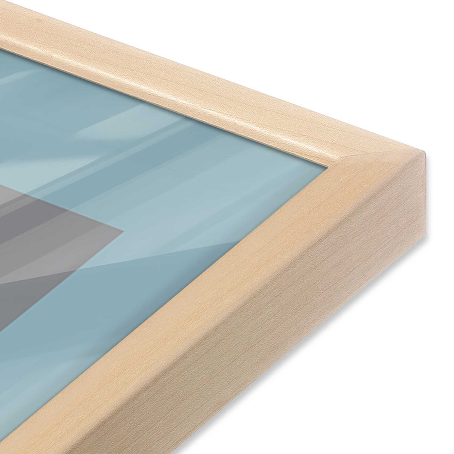 [Color:Raw Maple], Picture of art in a Raw Maple frame at an angle