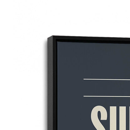 [Color:Satin Black], Picture of art in a Satin Black frame at an angle