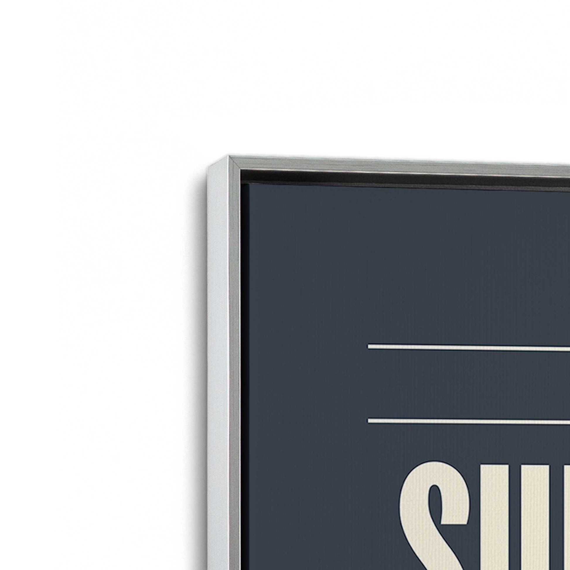 [Color:Polished Chrome], Picture of art in a Polished Chrome frame at an angle