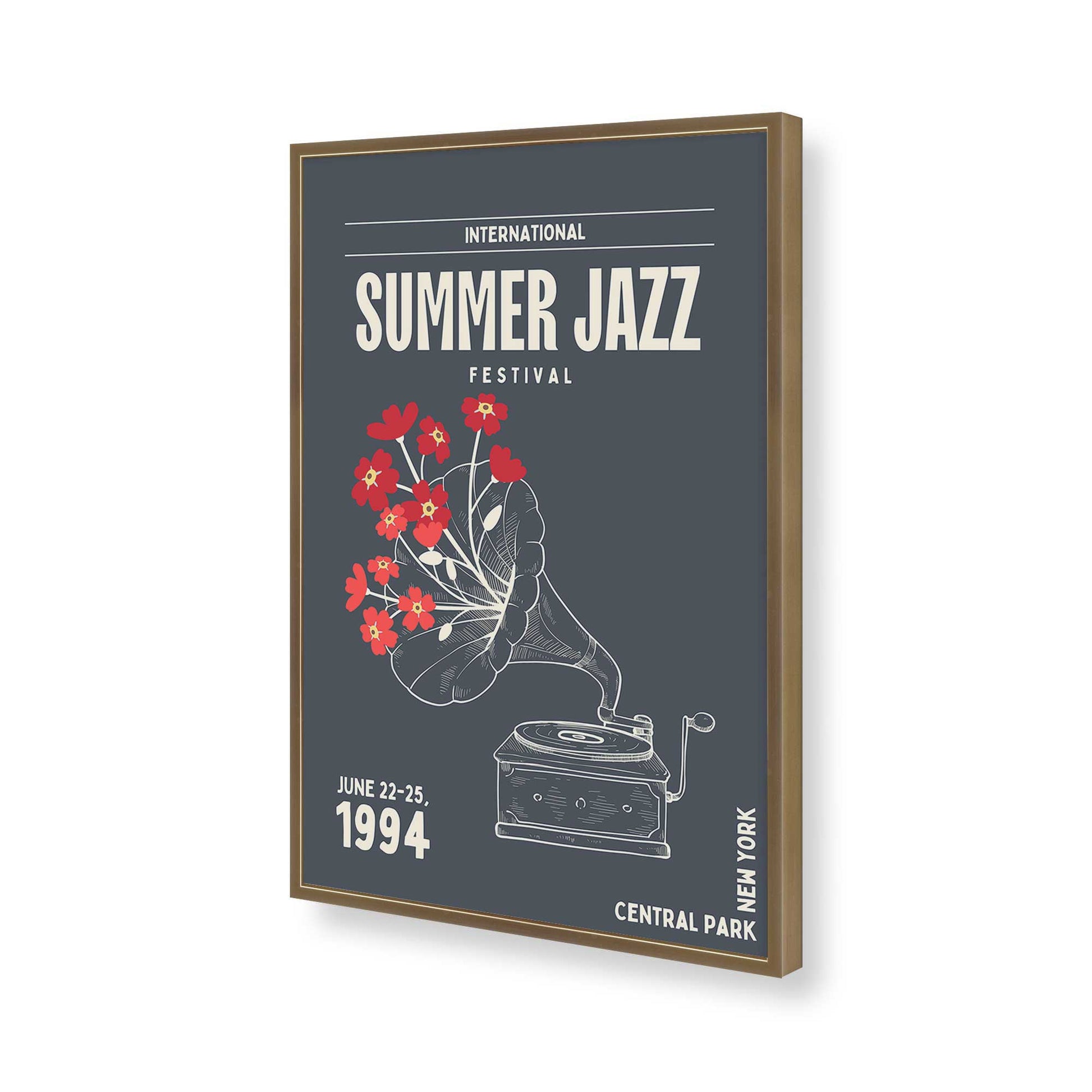 [Color:Brushed Gold], Picture of art in a Brushed Gold frame of the corner