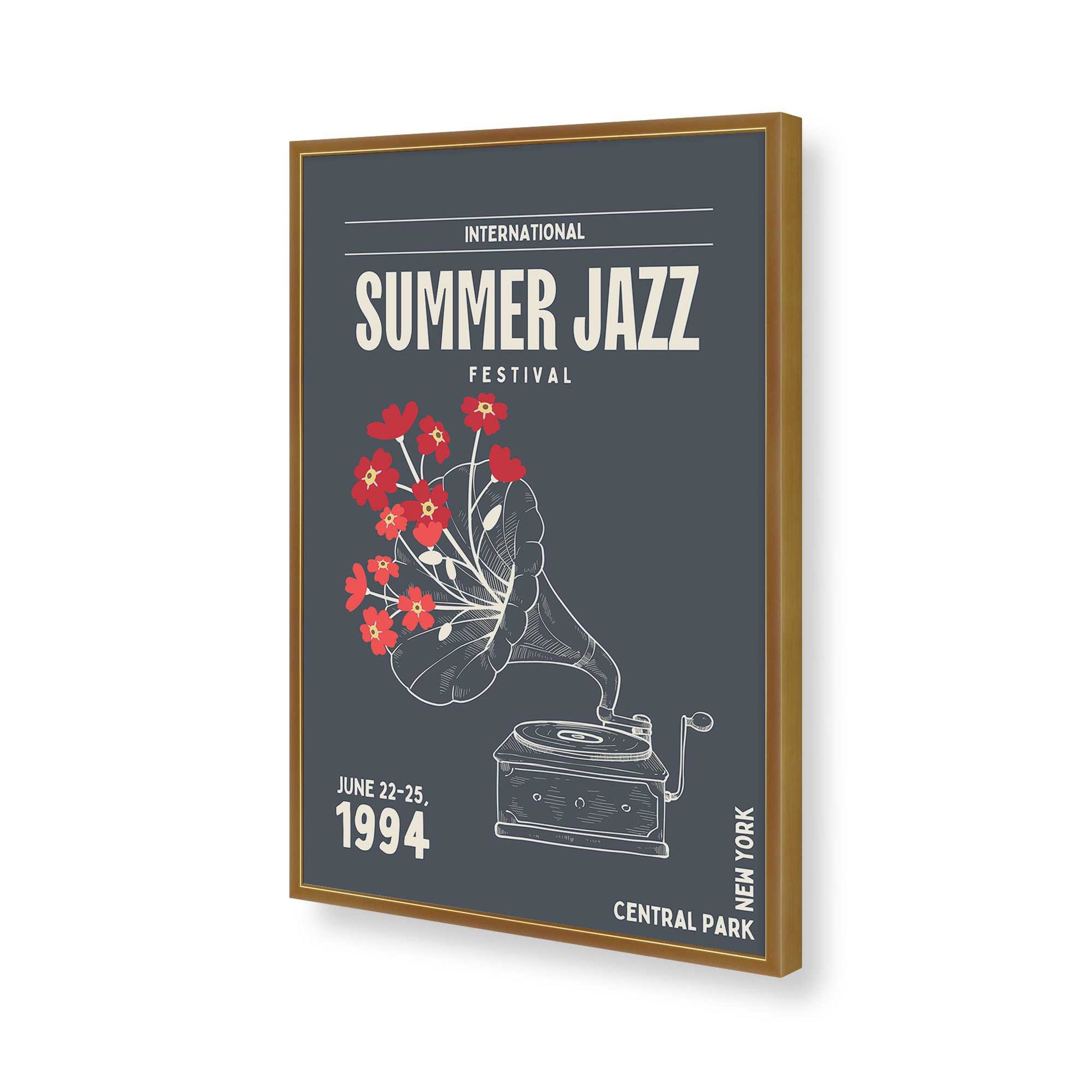 [Color:Polished Gold], Picture of art in a Polished Gold frame of the corner