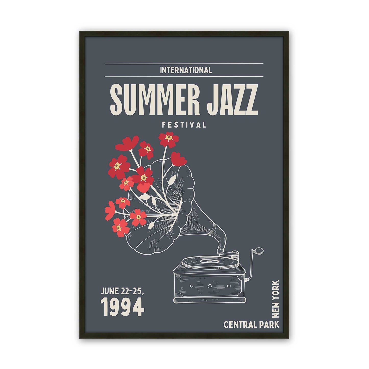 [Color:Satin Black], Picture of art in a Satin Black frame