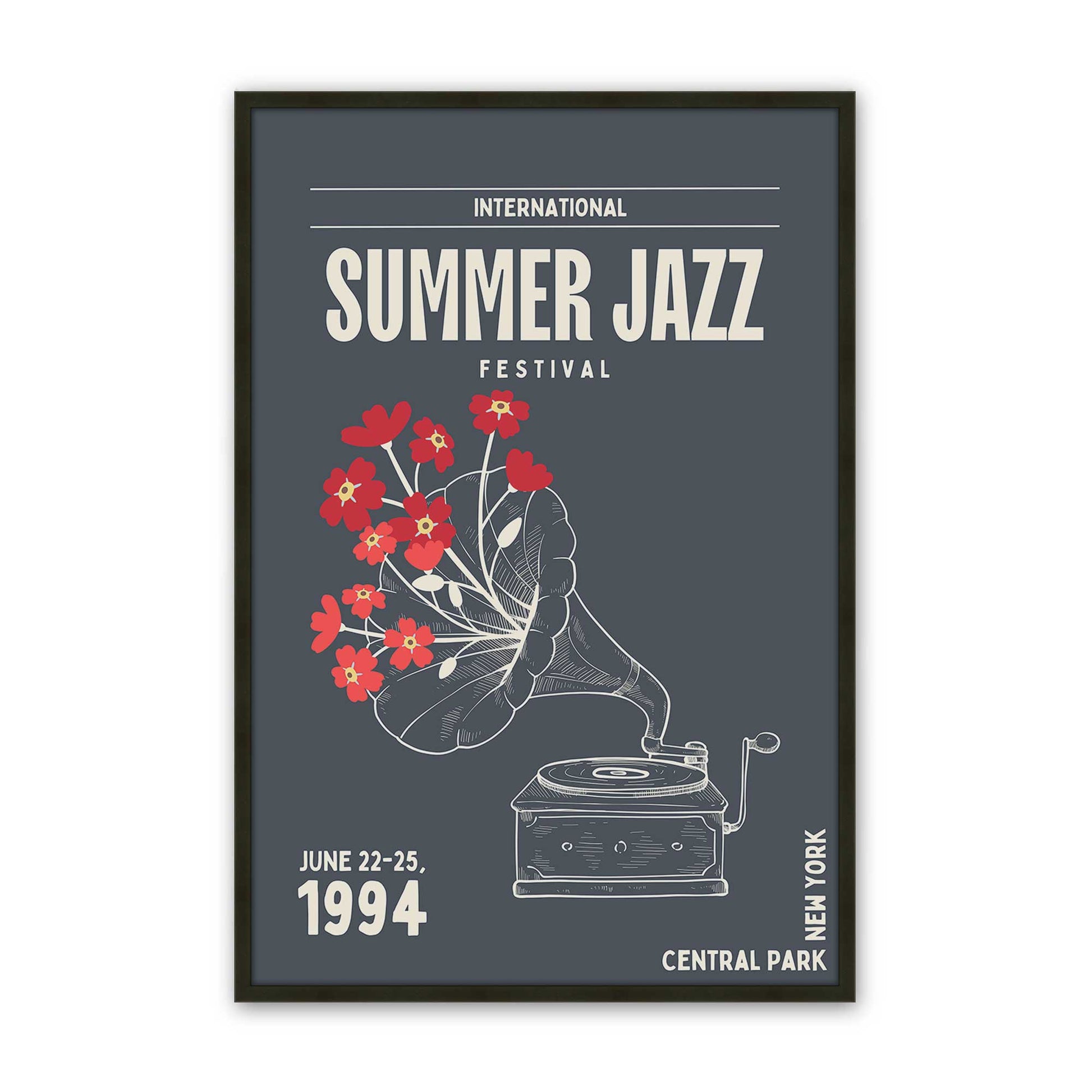 [Color:Satin Black], Picture of art in a Satin Black frame