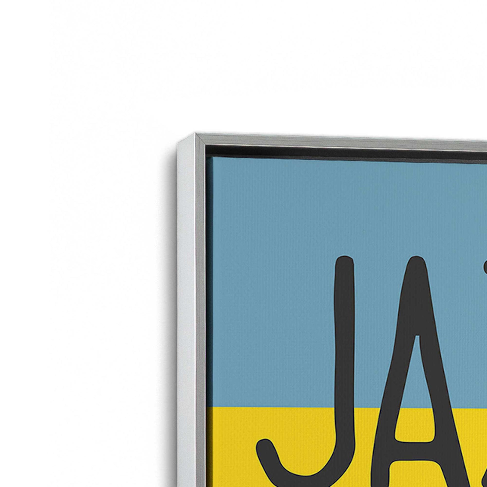 [Color:Polished Chrome], Picture of art in a Polished Chrome frame at an angle