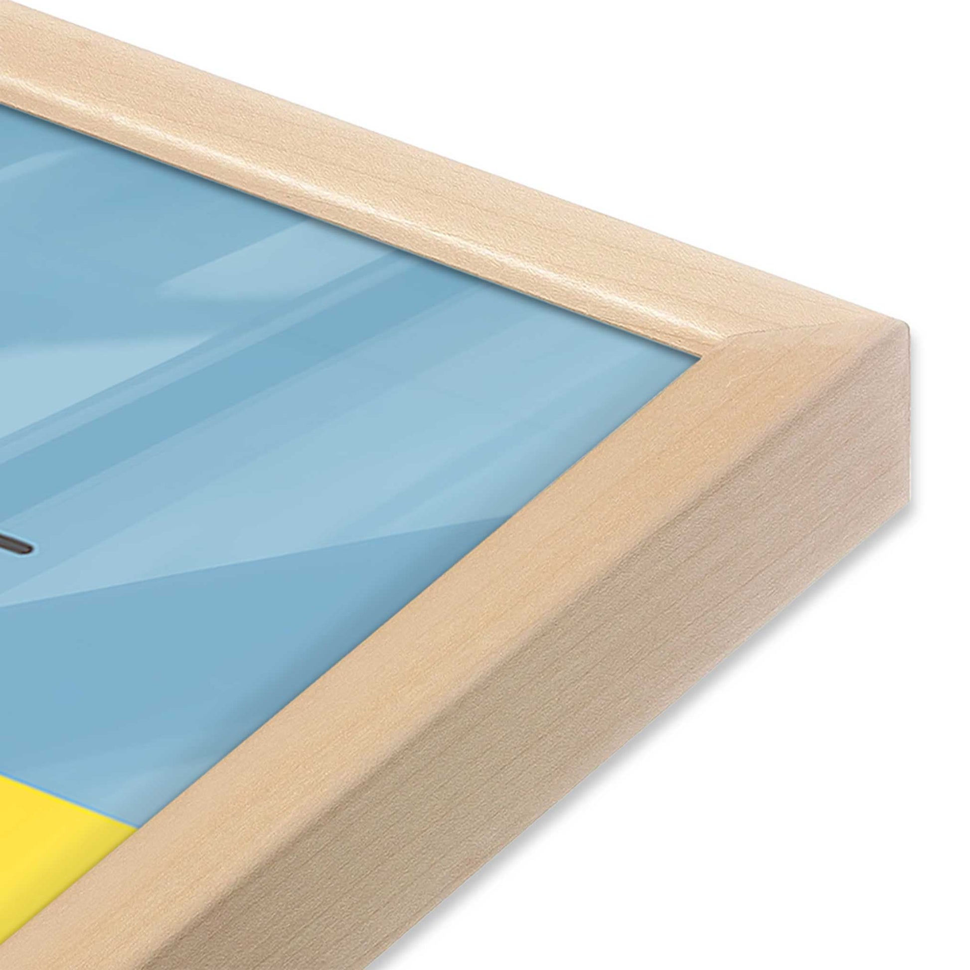 [Color:Raw Maple], Picture of art in a Raw Maple frame at an angle