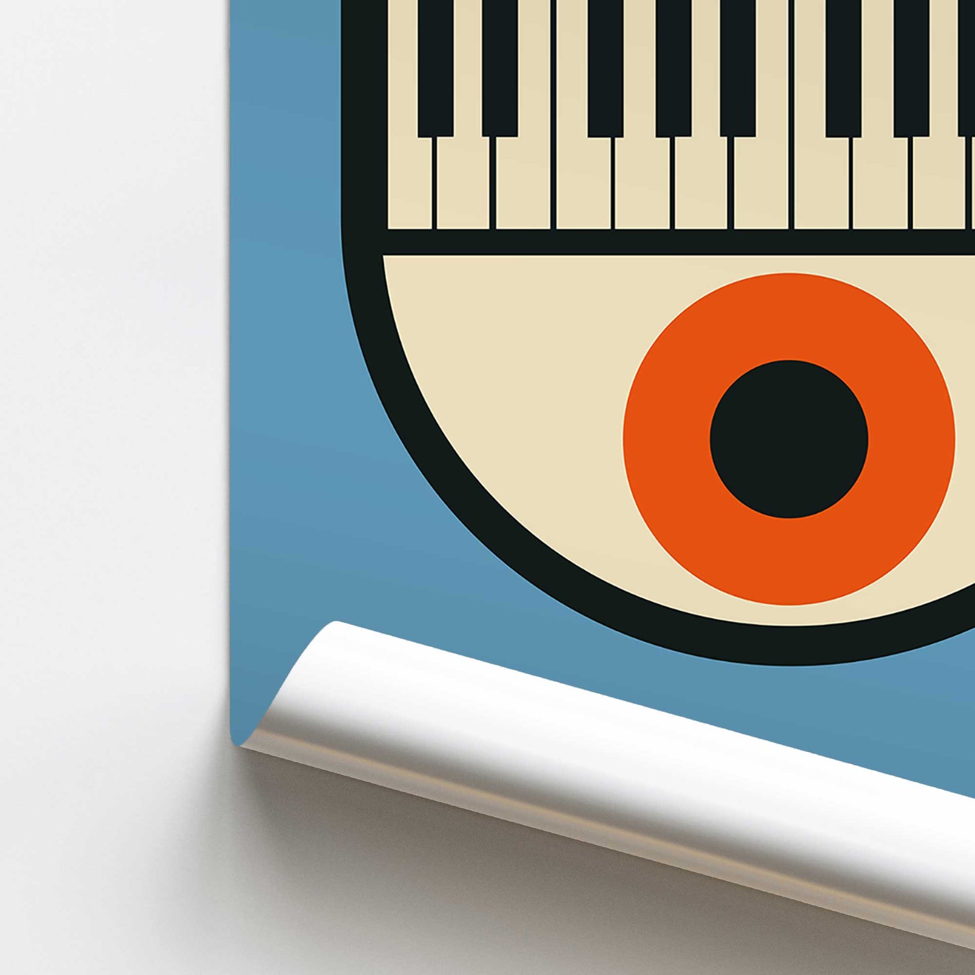 [color:Rolled Print], Picture of close up of art
