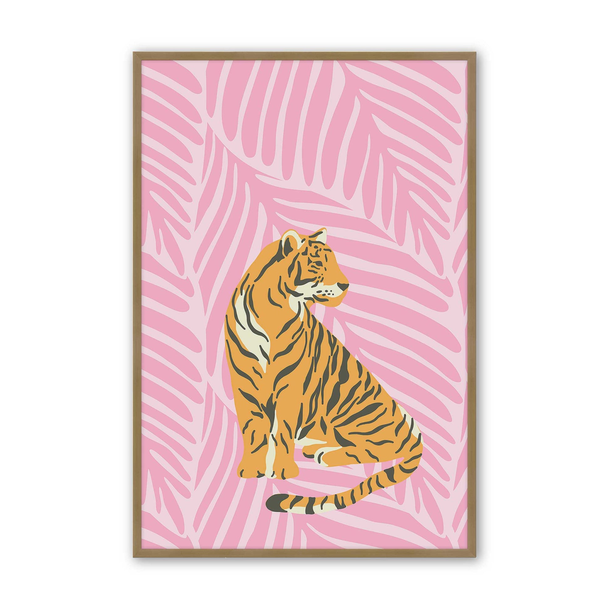 [Color:Brushed Gold], Picture of art in a Brushed Gold frame