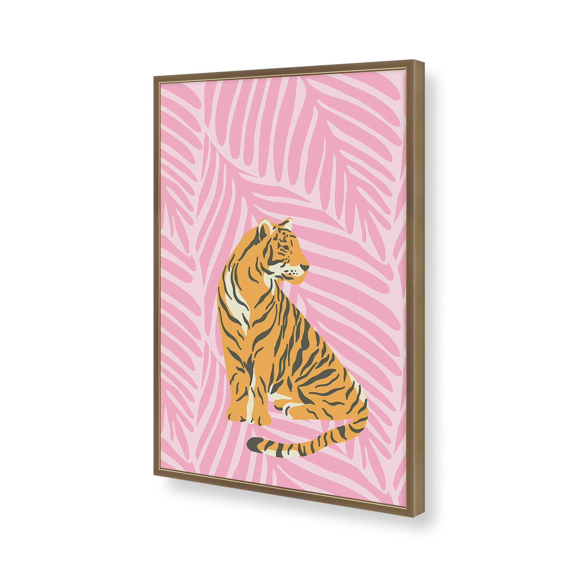 [Color:Brushed Gold], Picture of art in a Brushed Gold frame of the corner