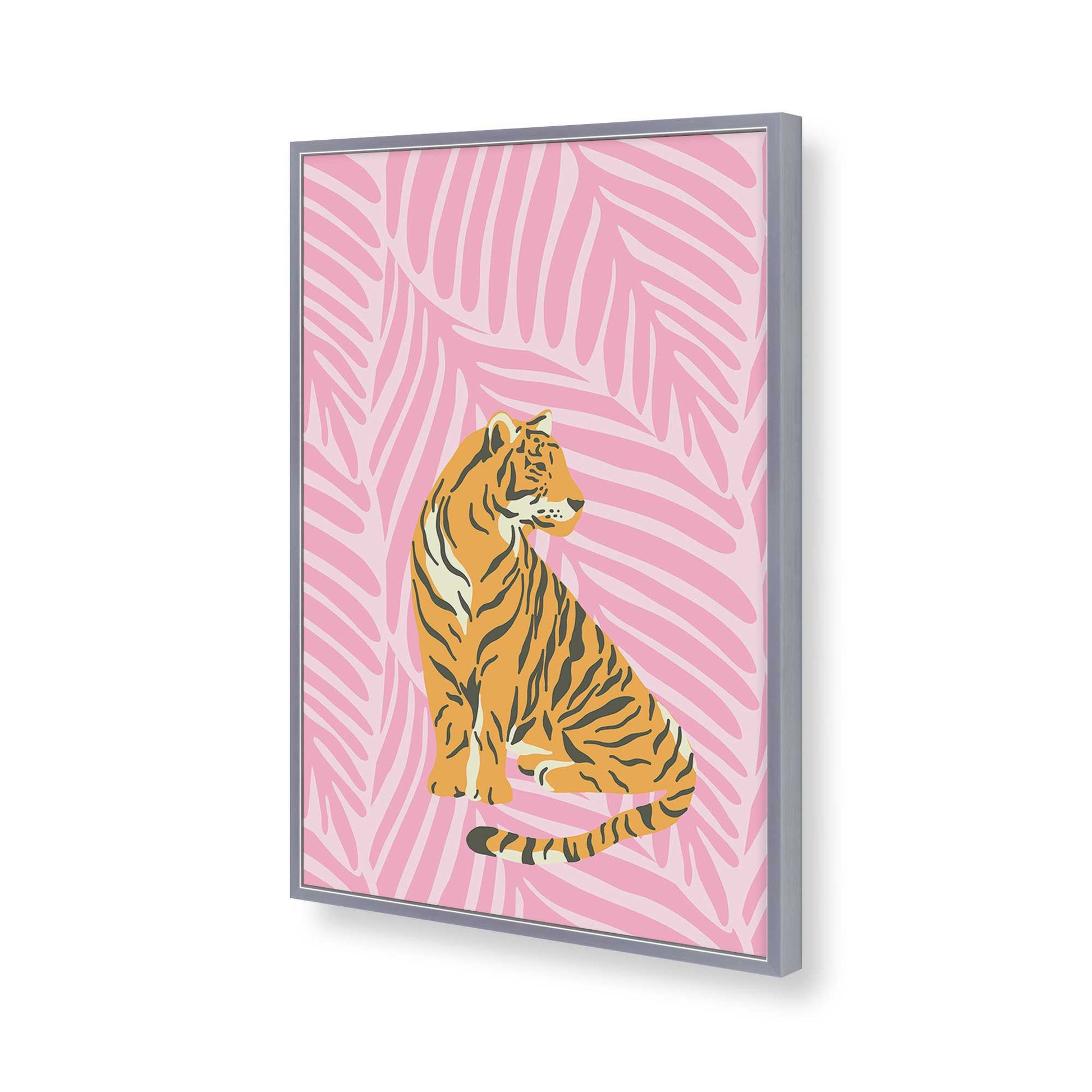 [Color:Polished Chrome], Picture of art in a Polished Chrome frame of the corner