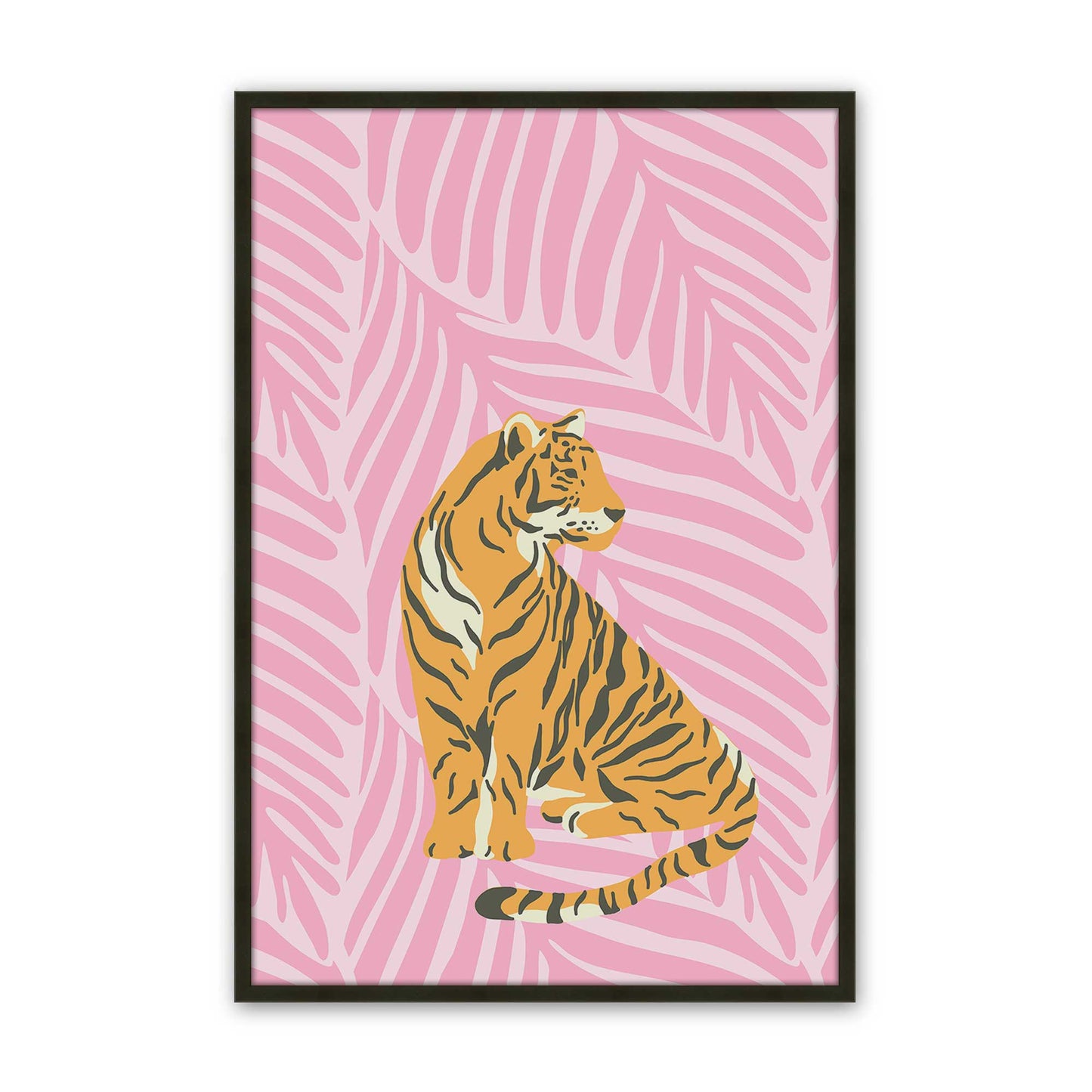 [Color:Satin Black], Picture of art in a Satin Black frame