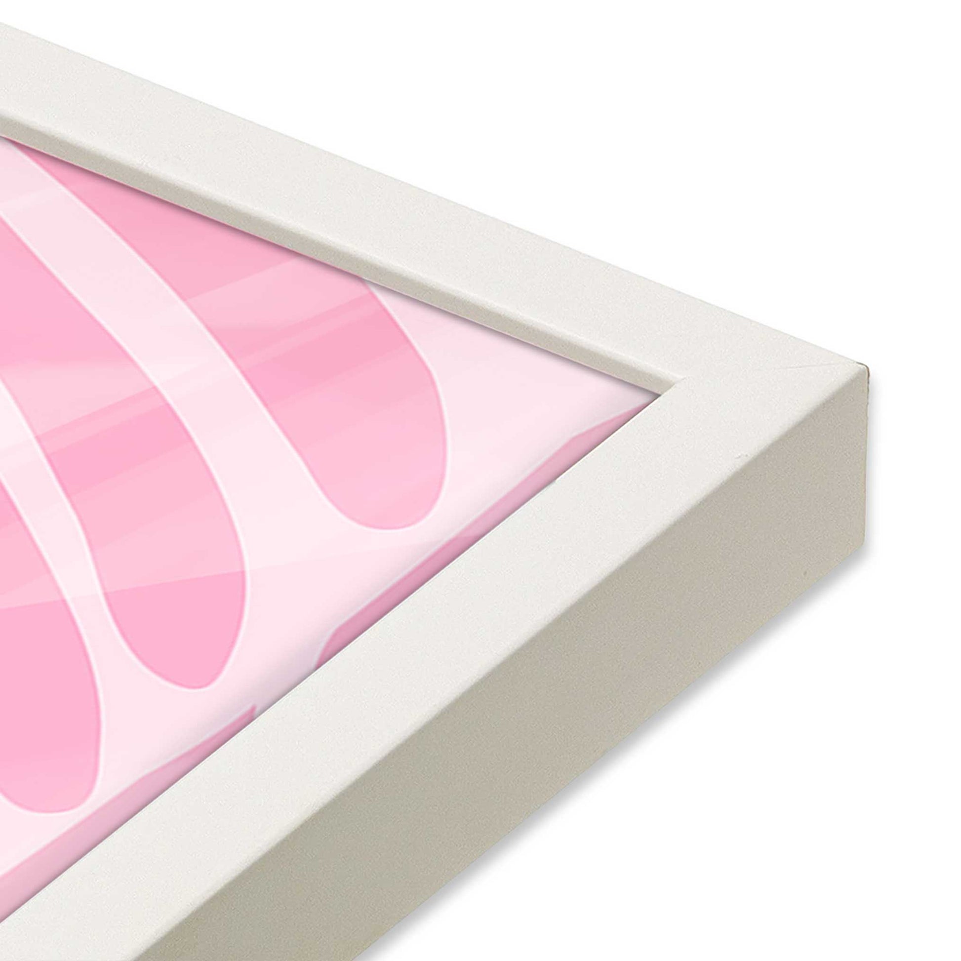 [Color:Opaque White], Picture of art in a Opaque White frame at an angle