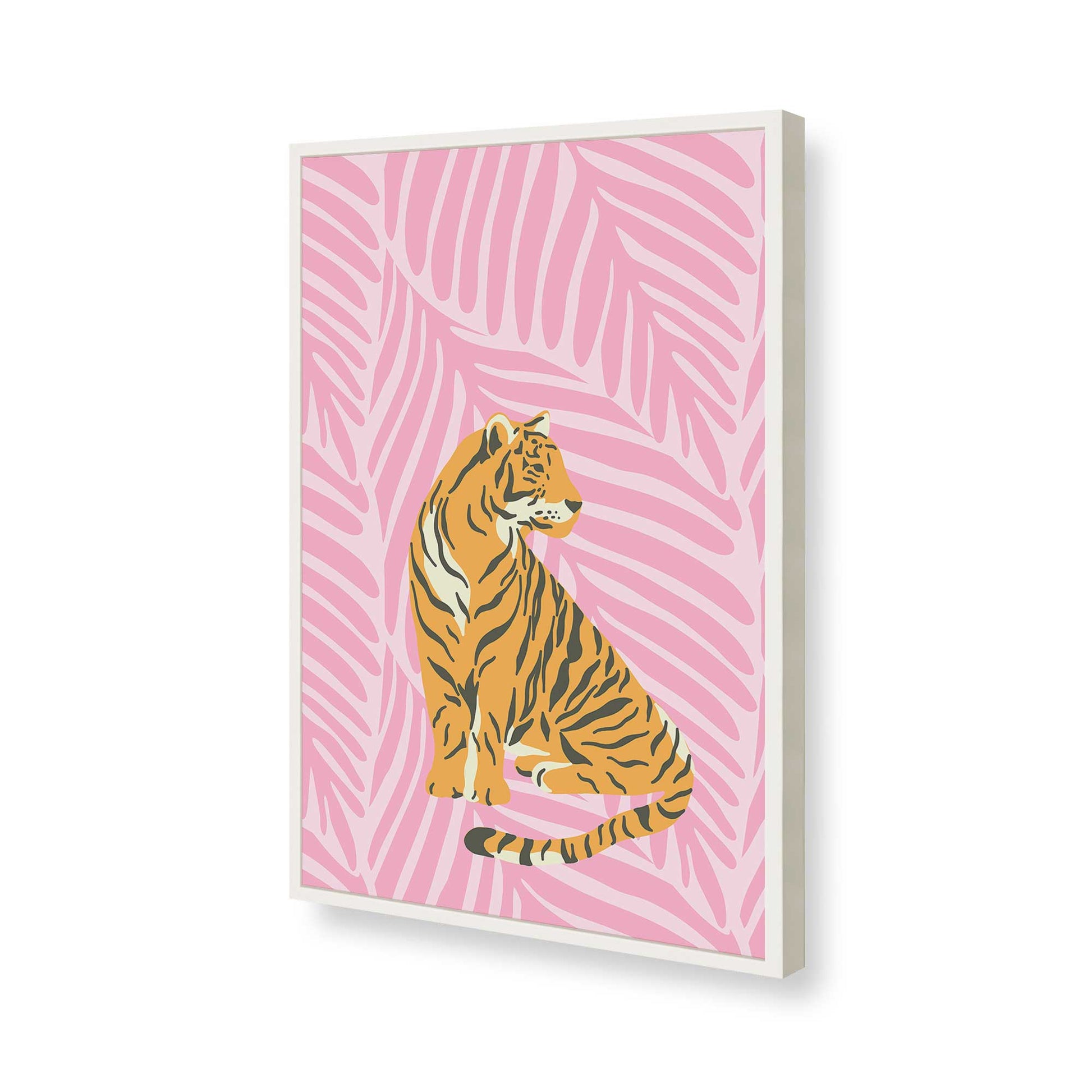 [Color:Opaque White], Picture of art in a Opaque White frame of the corner