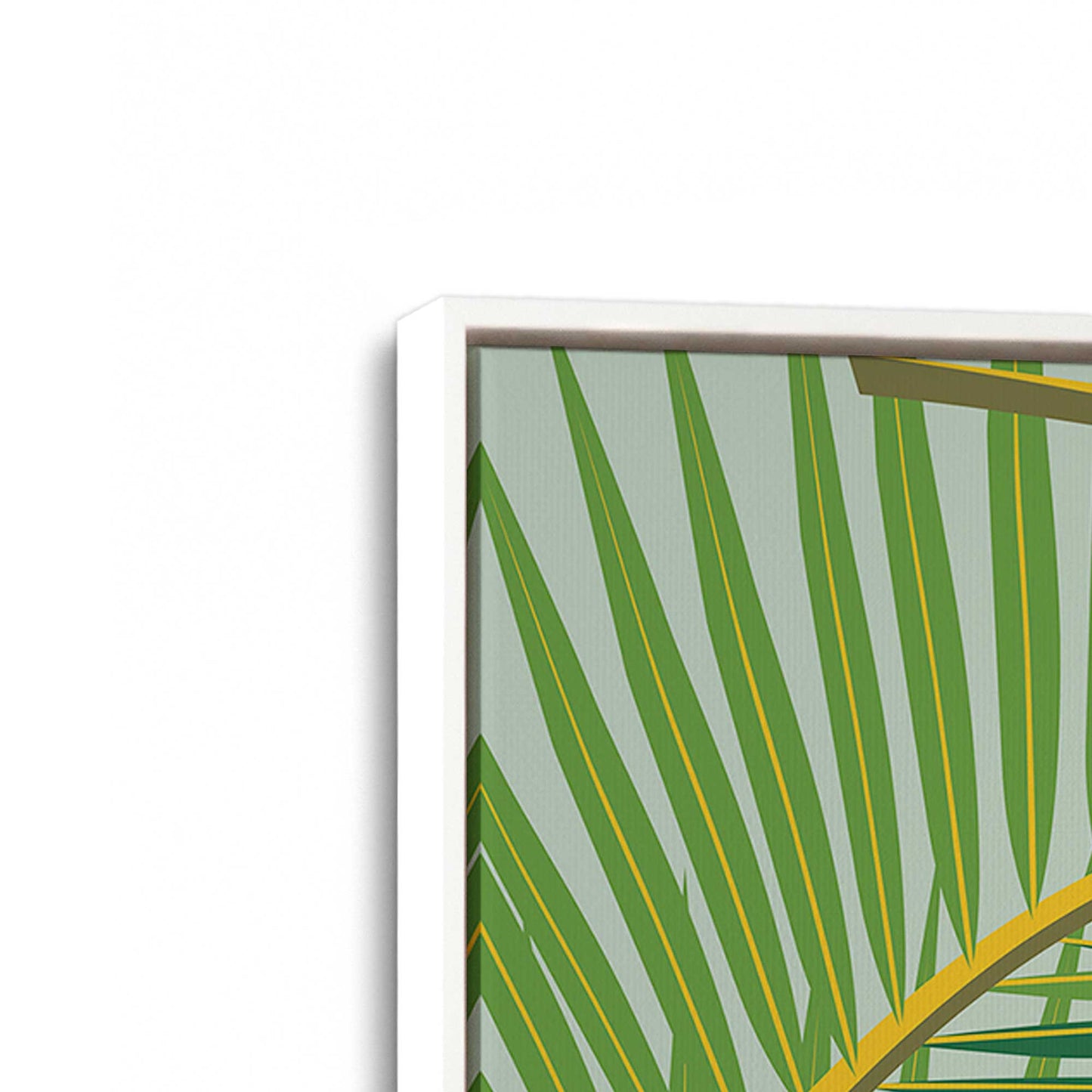 [Color:Opaque White], Picture of art in a White frame at an angle