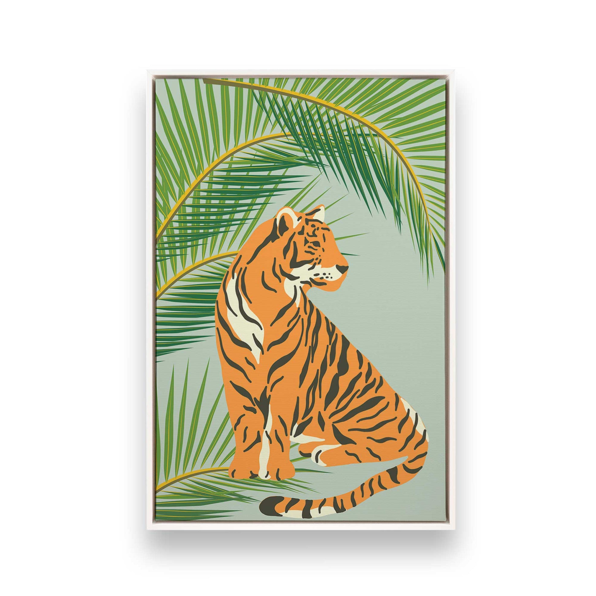 [Color:Opaque White], Picture of art in a White frame
