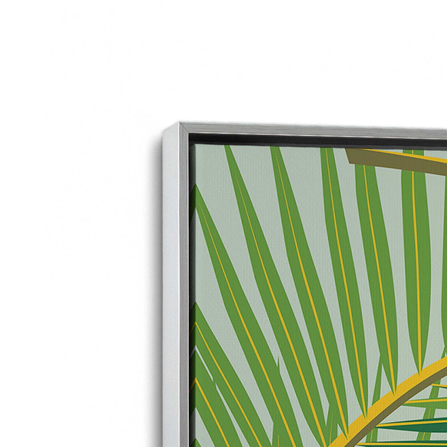 [Color:Polished Chrome], Picture of art in a Polished Chrome frame at an angle