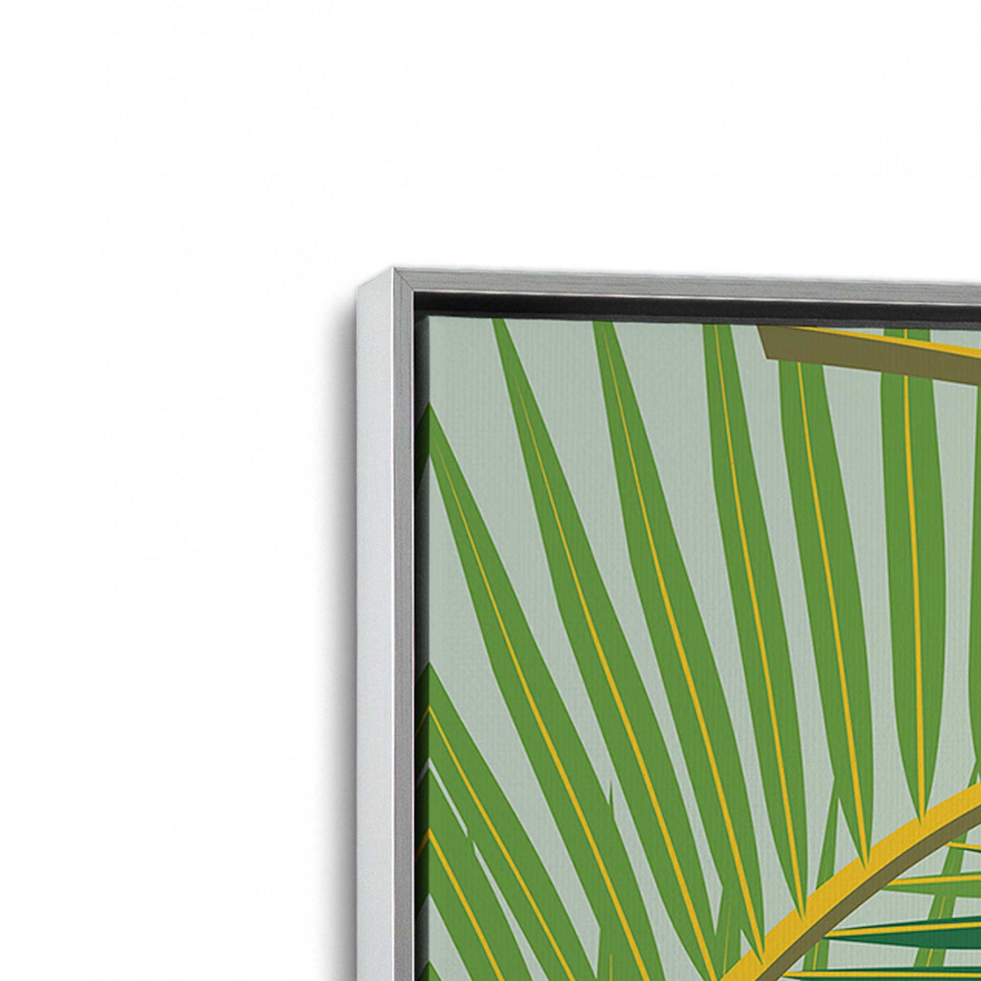 [Color:Polished Chrome], Picture of art in a Polished Chrome frame at an angle
