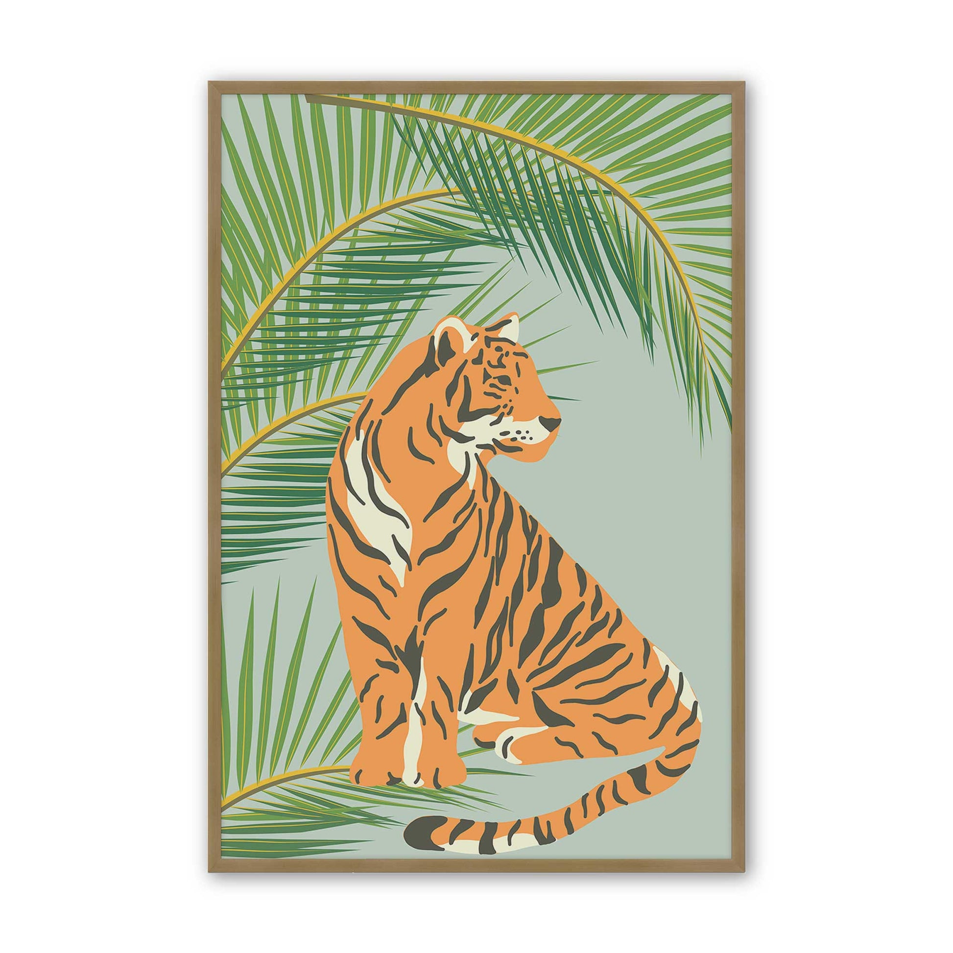 [Color:Brushed Gold], Picture of art in a Brushed Gold frame