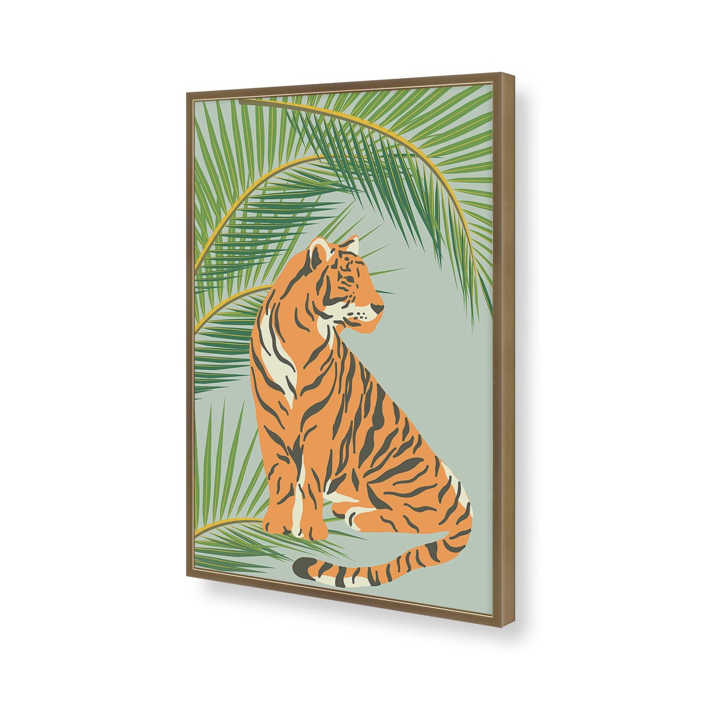 [Color:Brushed Gold], Picture of art in a Brushed Gold frame of the corner