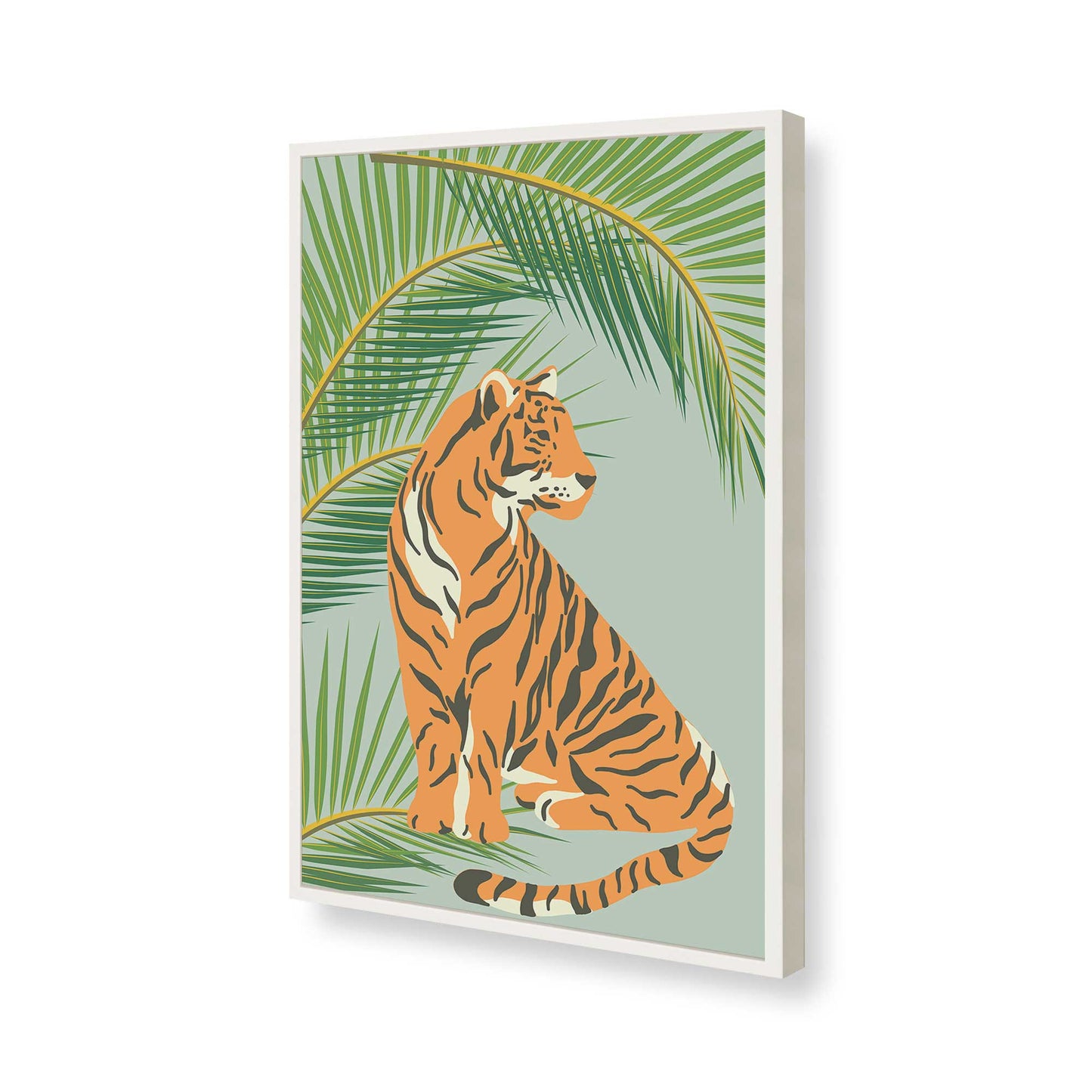 [Color:Opaque White], Picture of art in a Opaque White frame of the corner