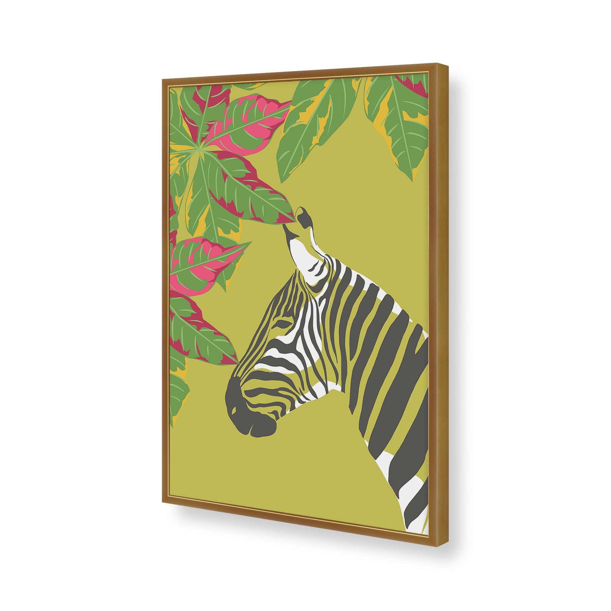 [Color:Polished Gold], Picture of art in a Polished Gold frame of the corner