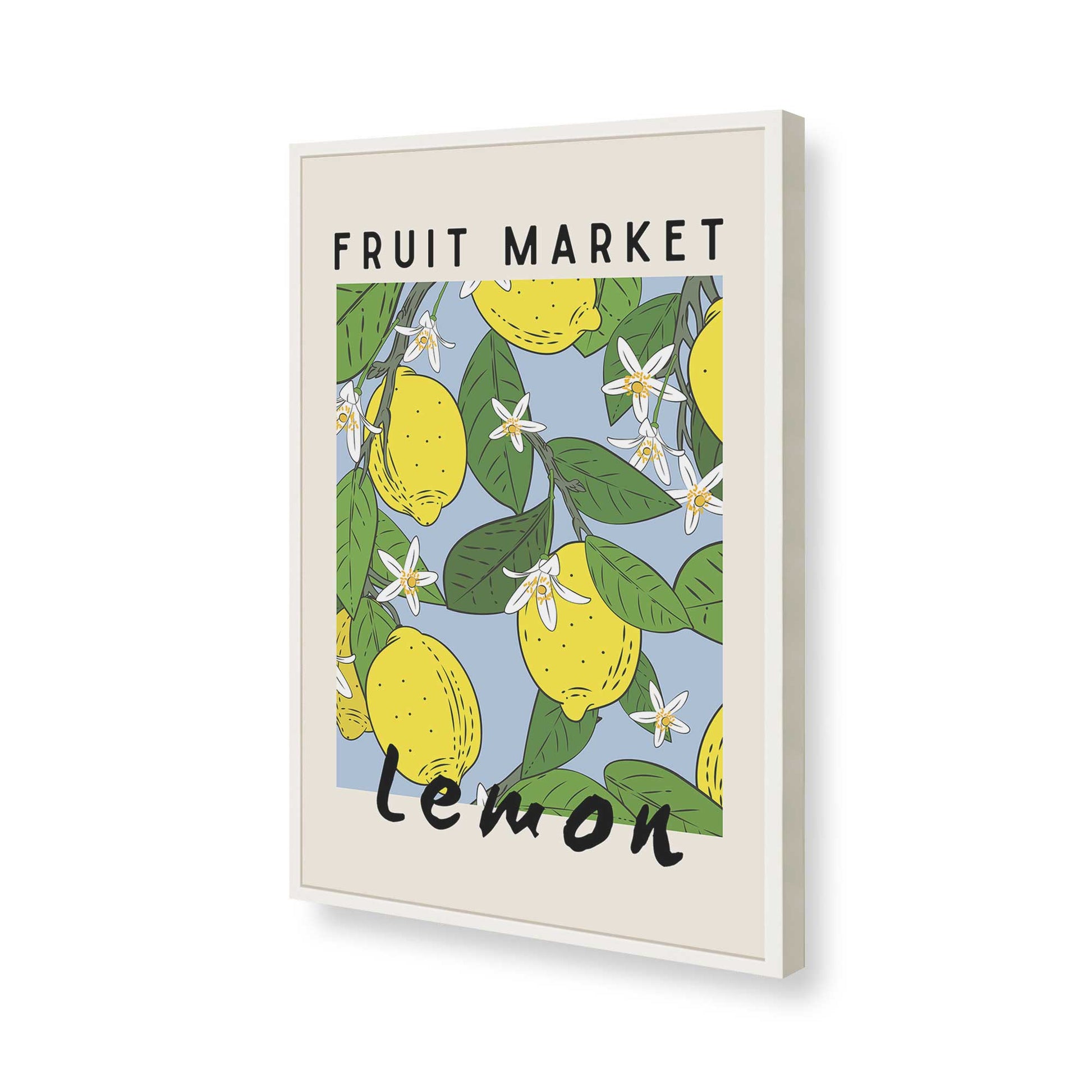 [Color:Opaque White], Picture of art in a Opaque White frame of the corner
