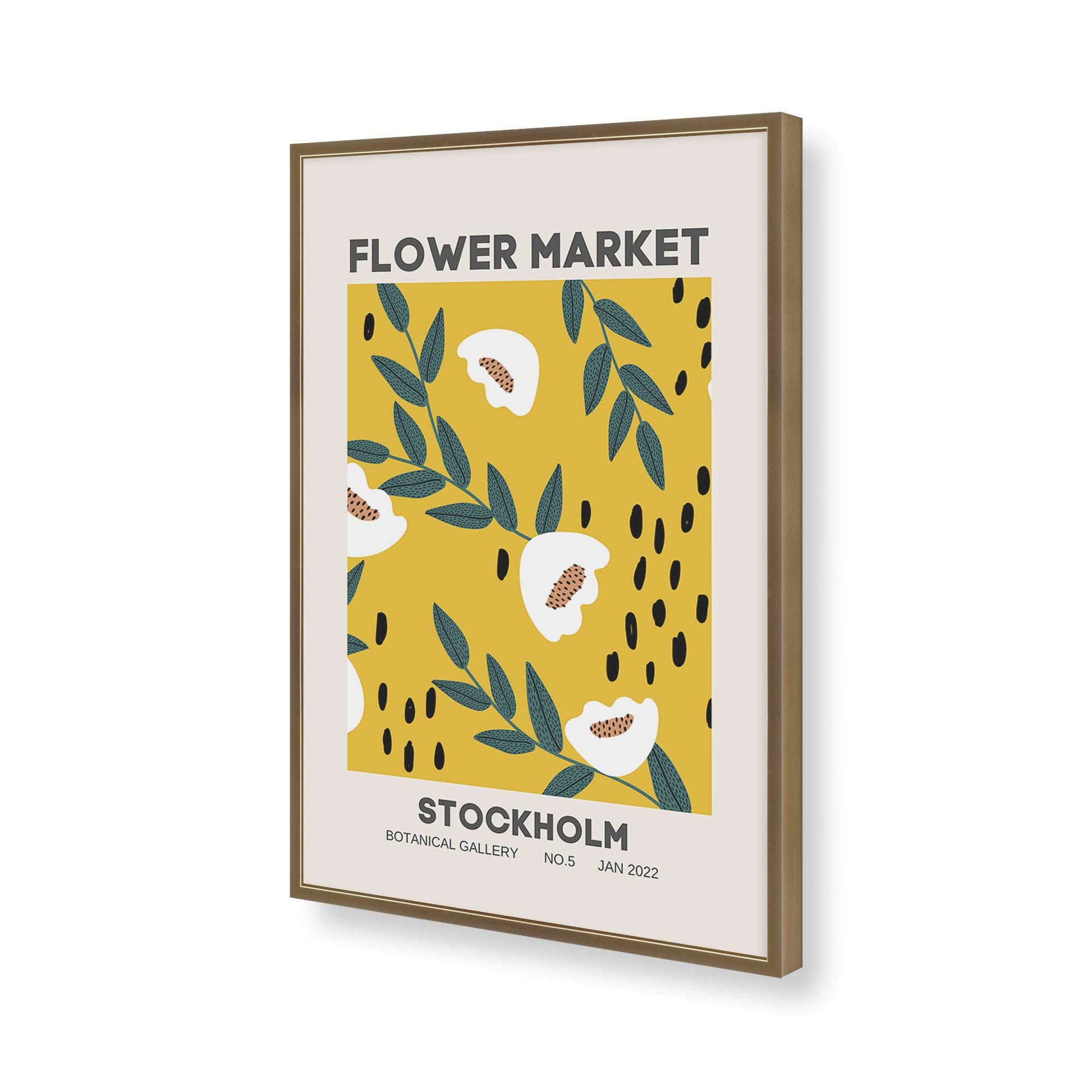 [Color:Brushed Gold], Picture of art in a Brushed Gold frame of the corner