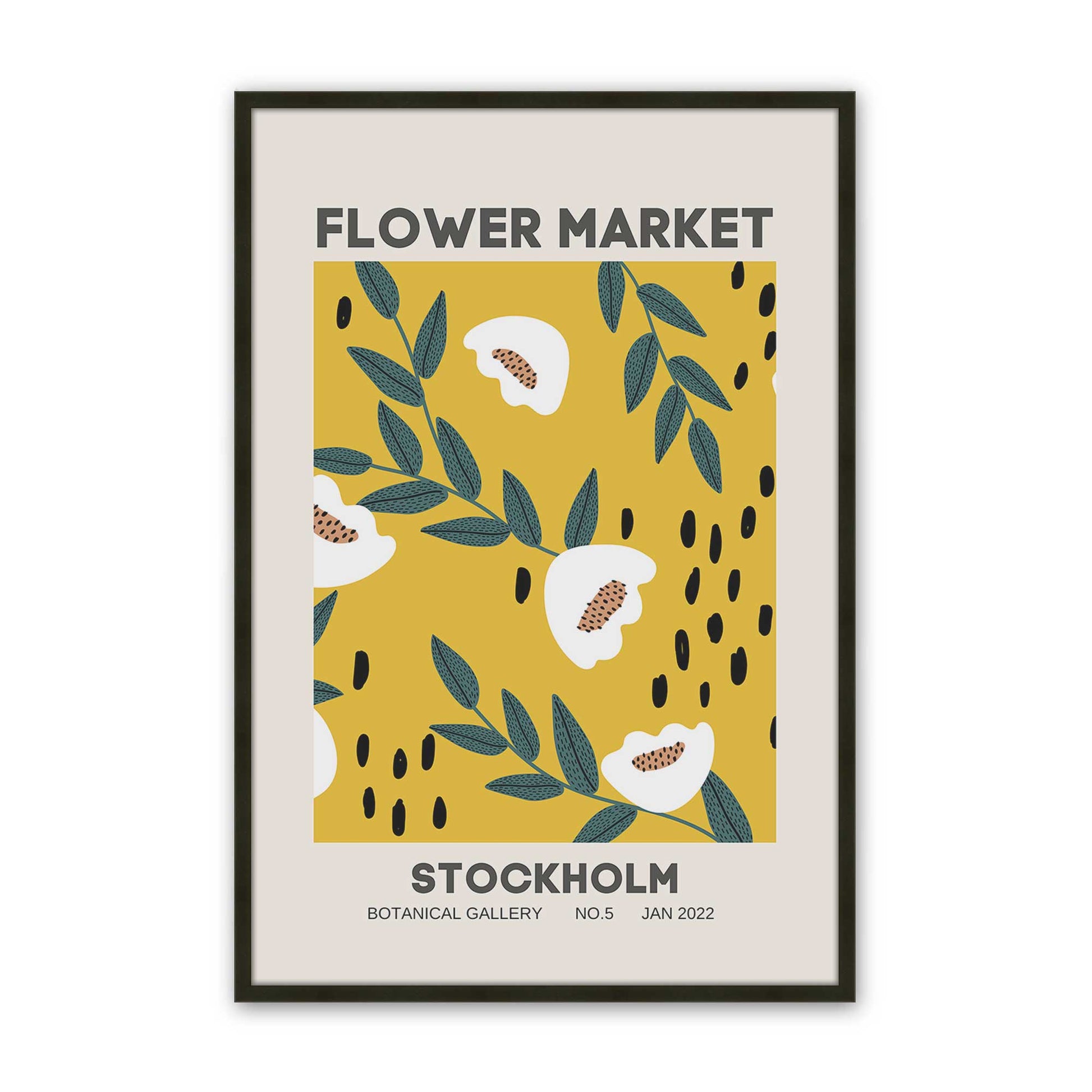 [Color:Satin Black], Picture of art in a Satin Black frame