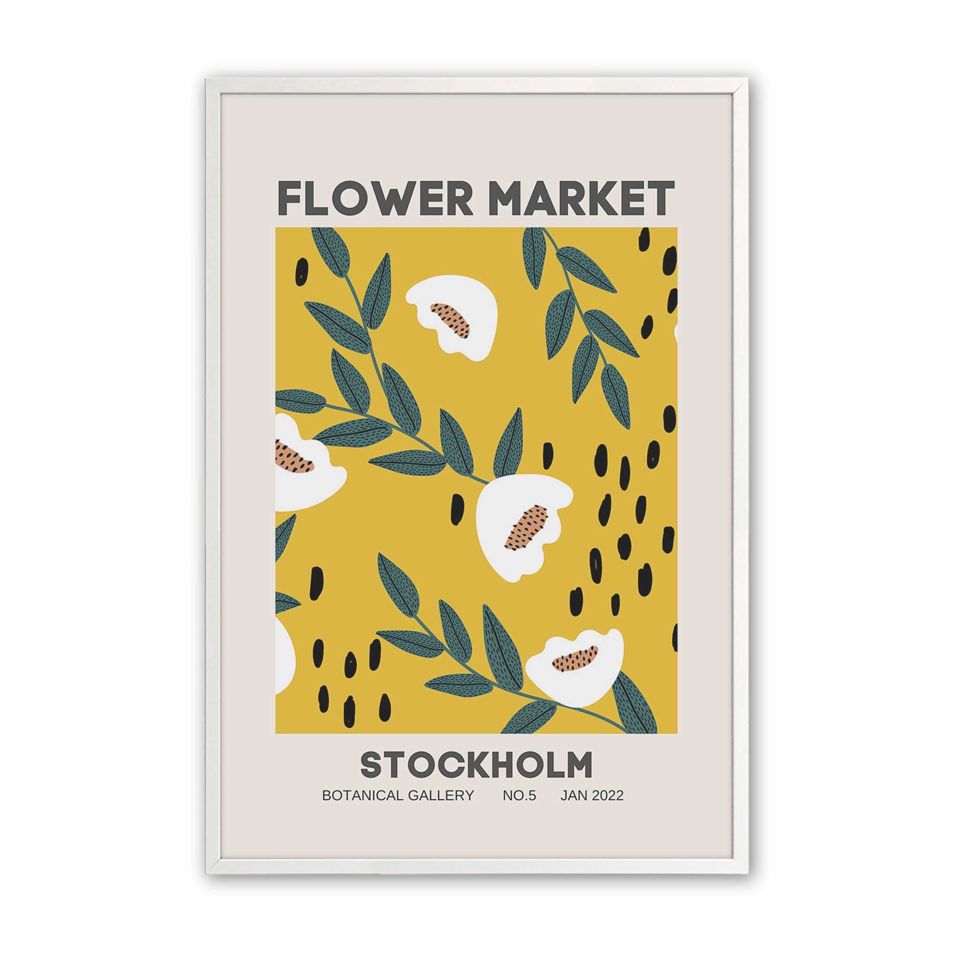 [Color:Opaque White], Picture of art in a Opaque White frame