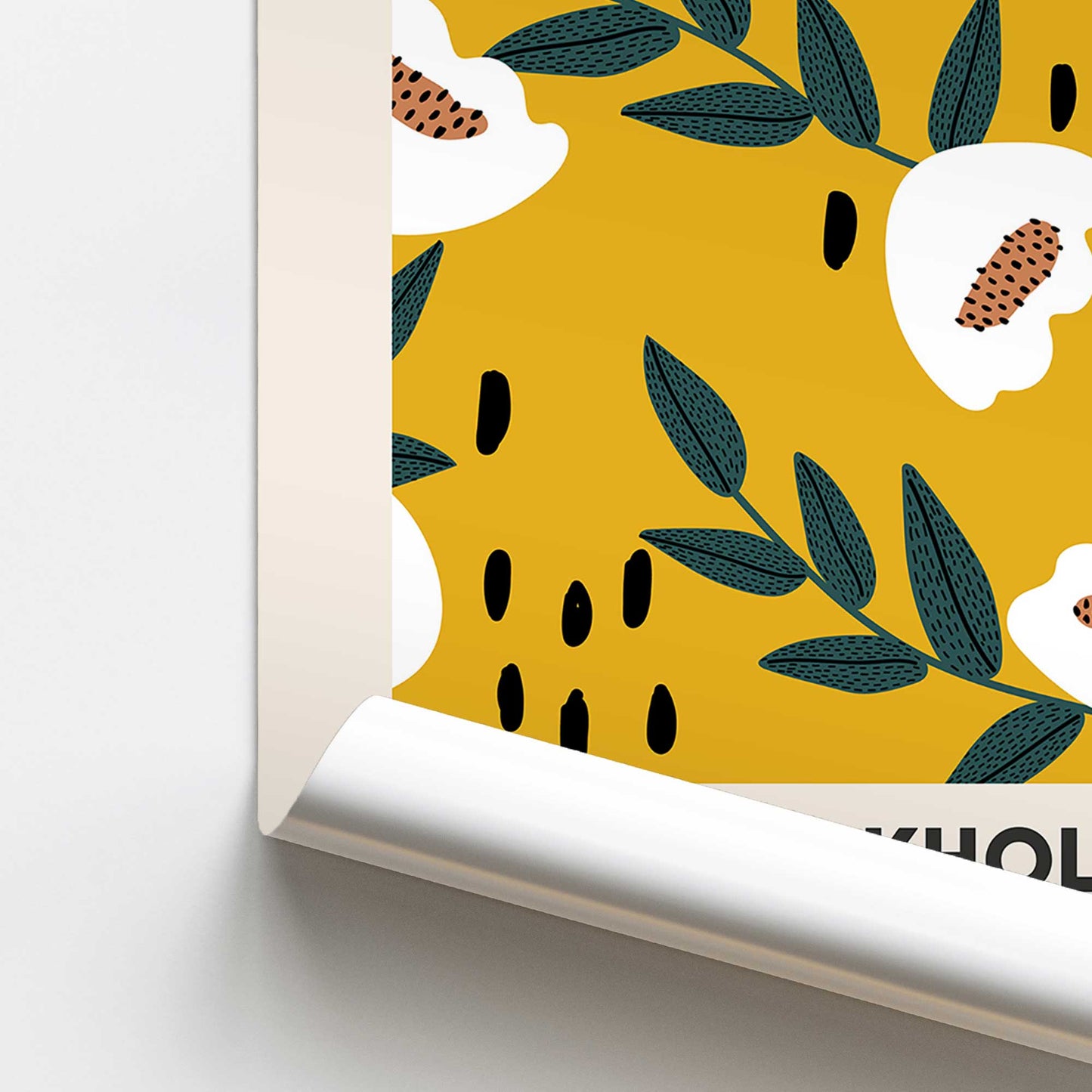 [color:Rolled Print], Picture of close up of art