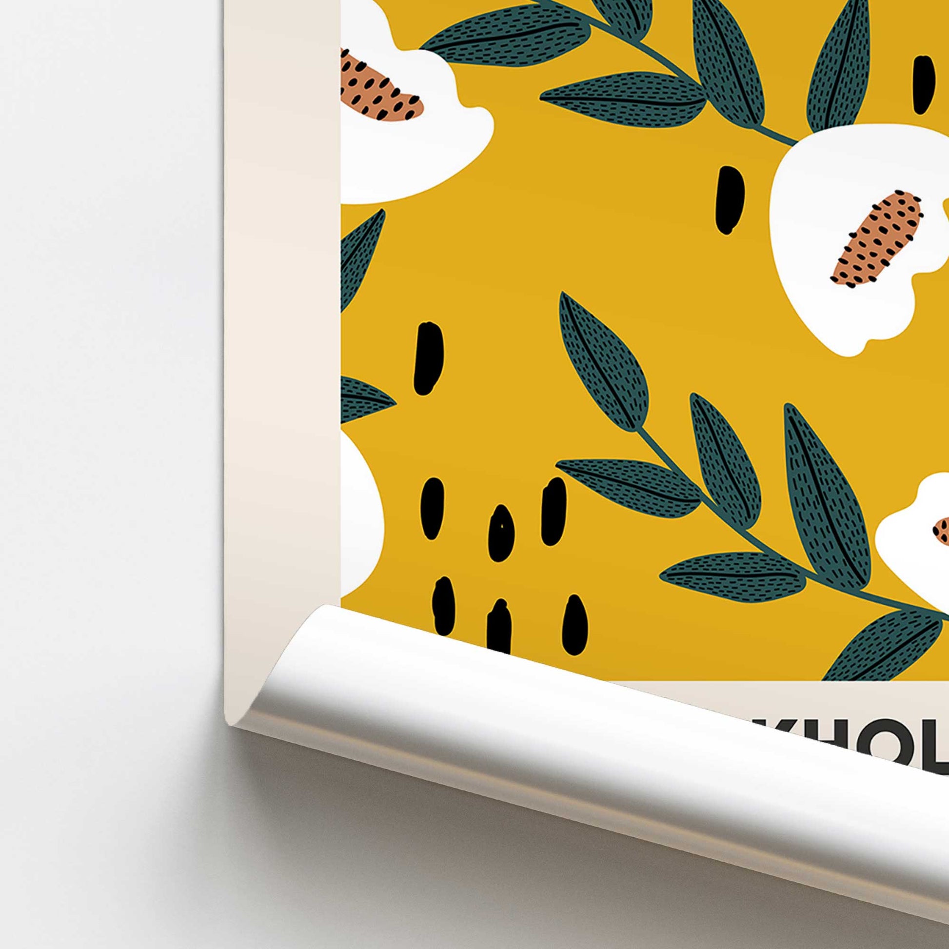 [color:Rolled Print], Picture of close up of art