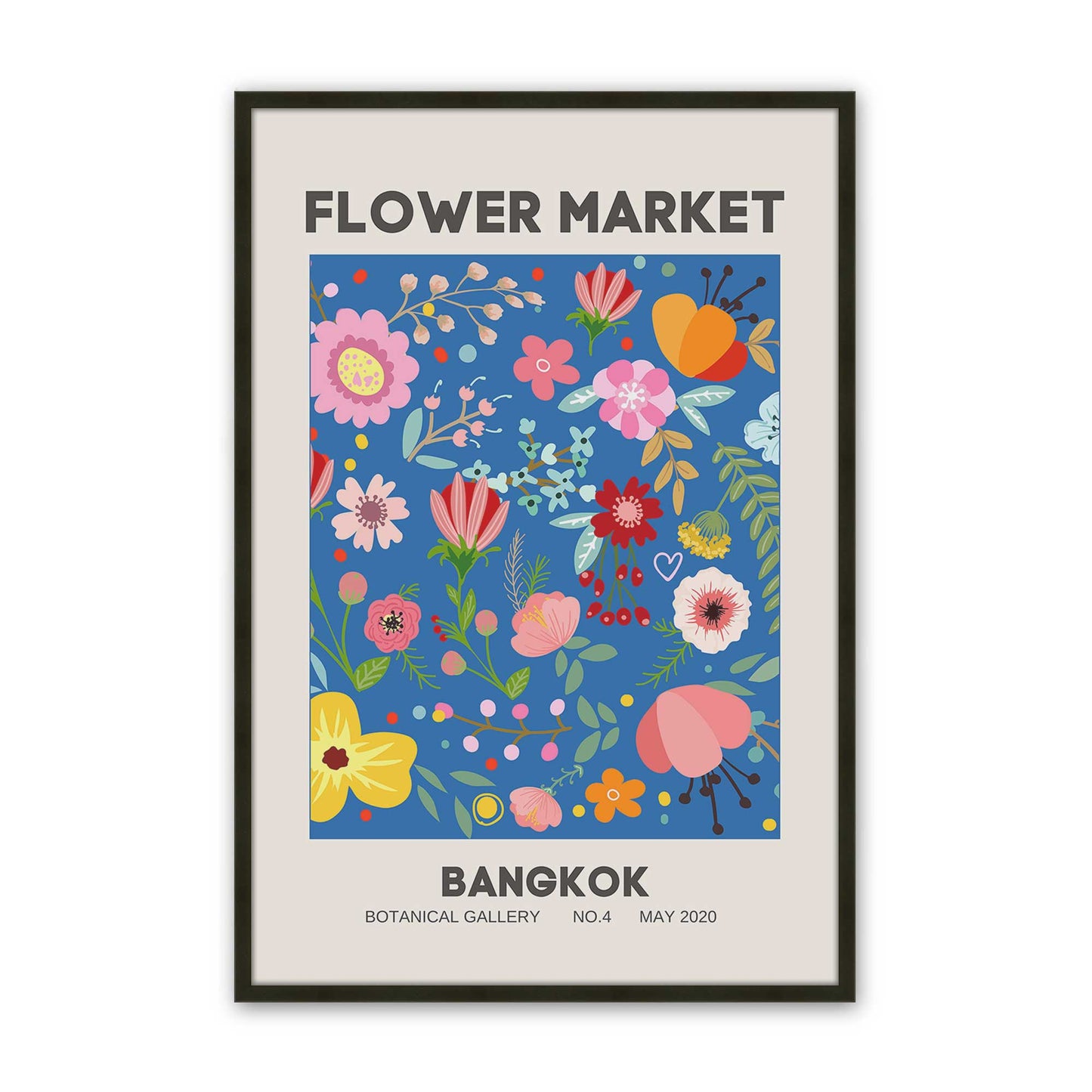 [Color:Satin Black], Picture of art in a Satin Black frame