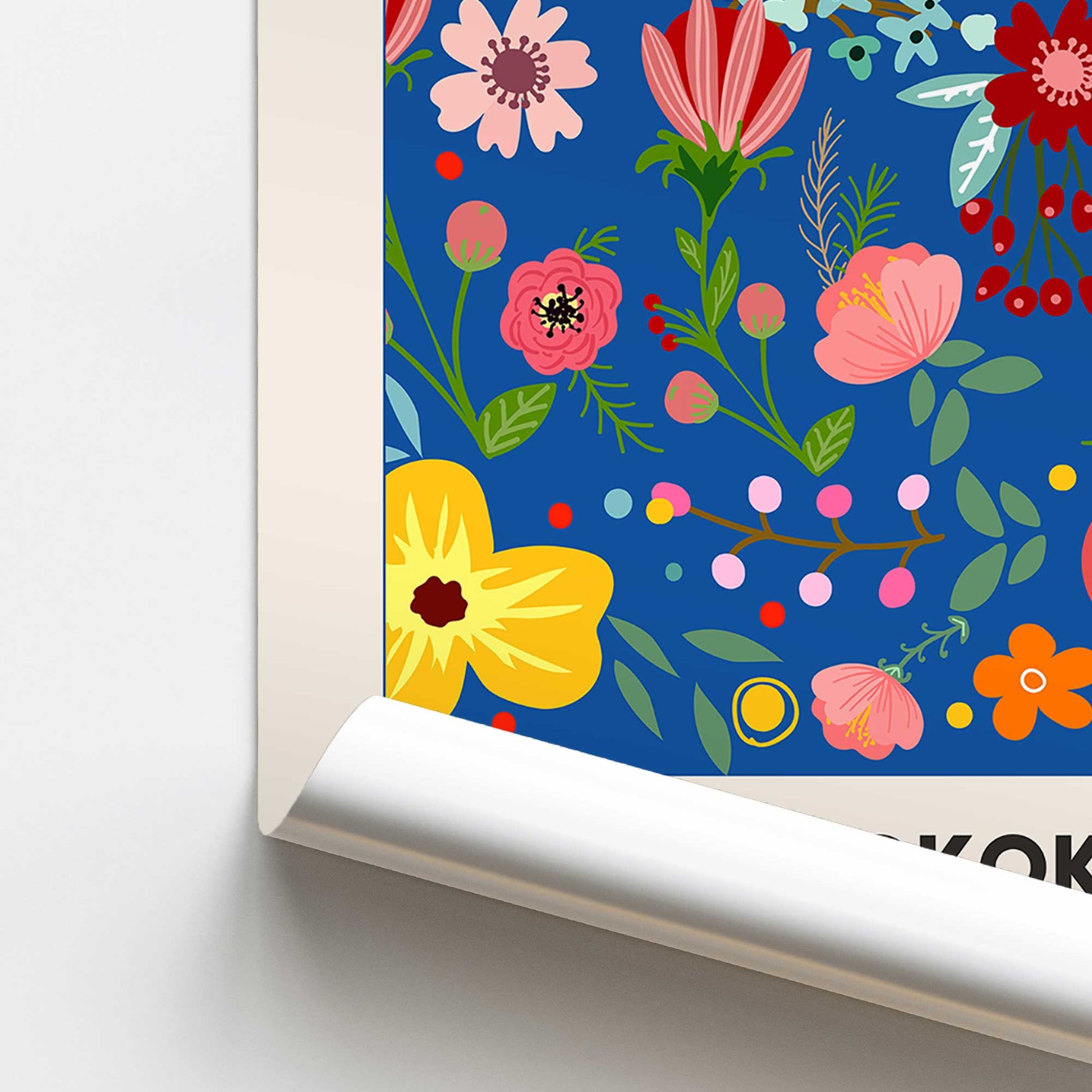 [color:Rolled Print], Picture of close up of art