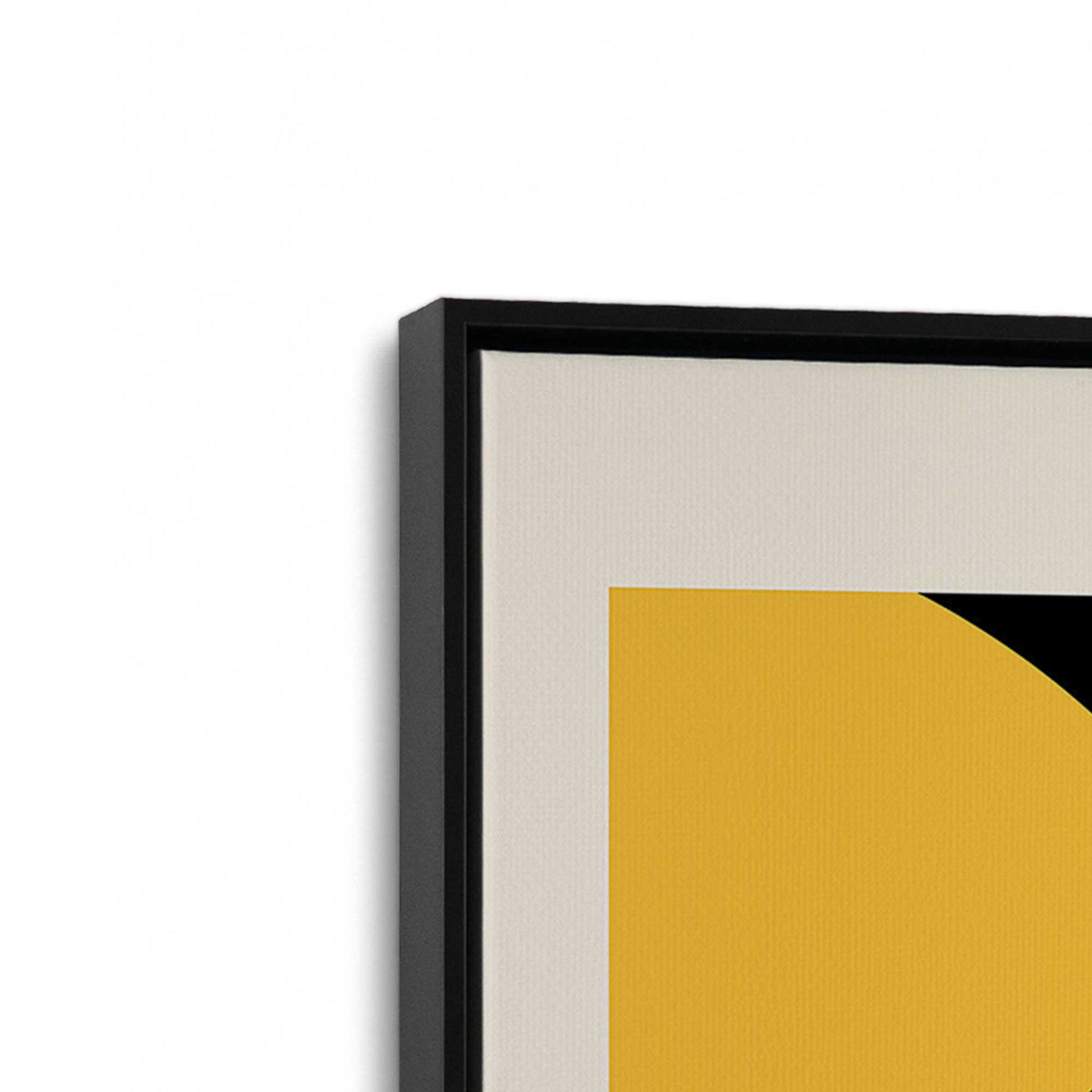 [Color:Satin Black], Picture of art in a Satin Black frame at an angle