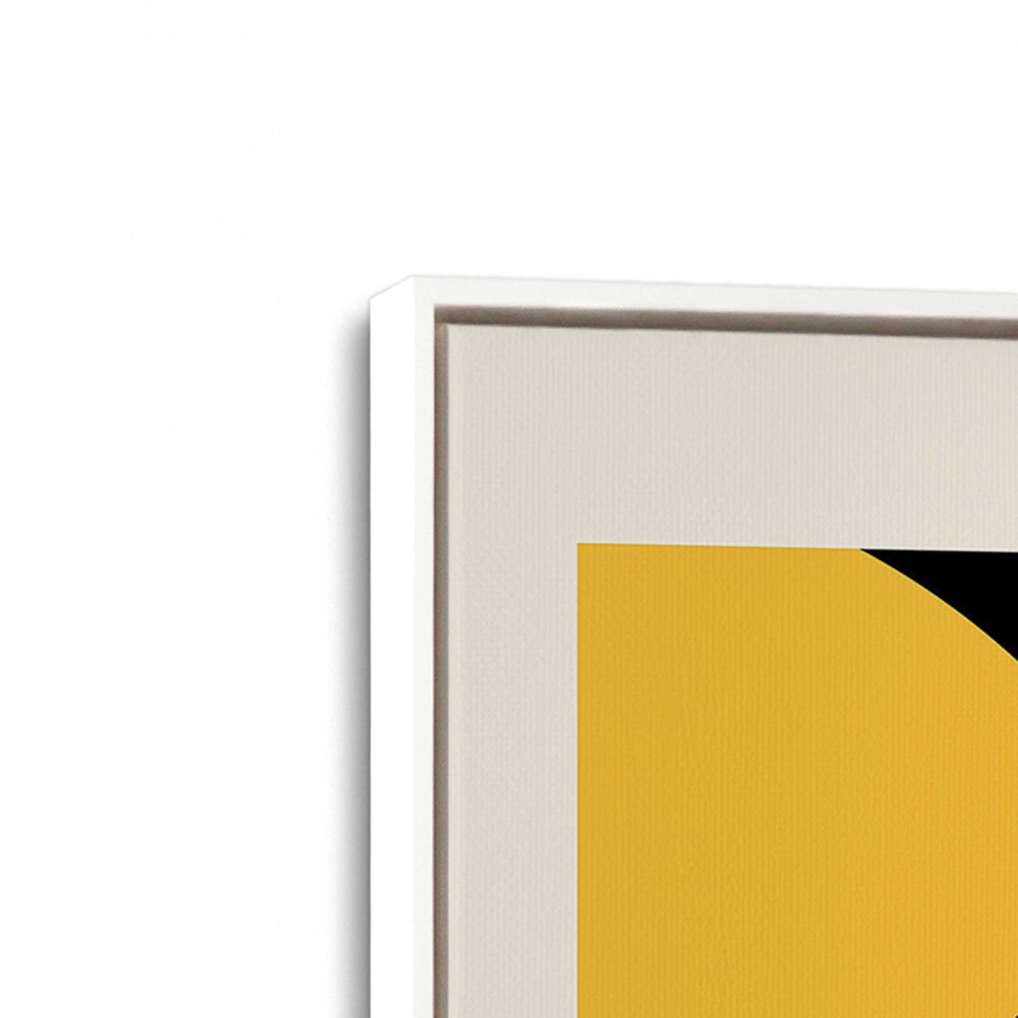 [Color:Opaque White], Picture of art in a White frame at an angle