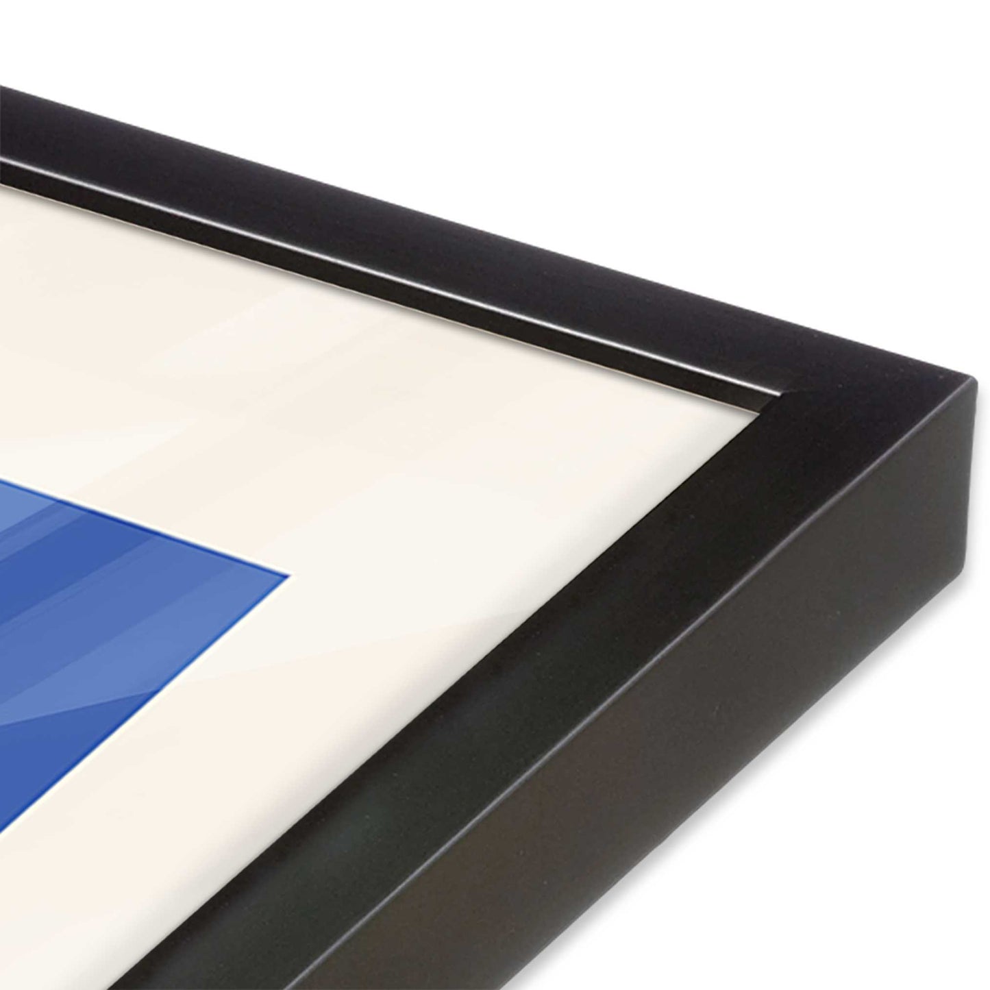 [Color:Weathered Zinc], Picture of art in a Weathered Zinc frame at an angle