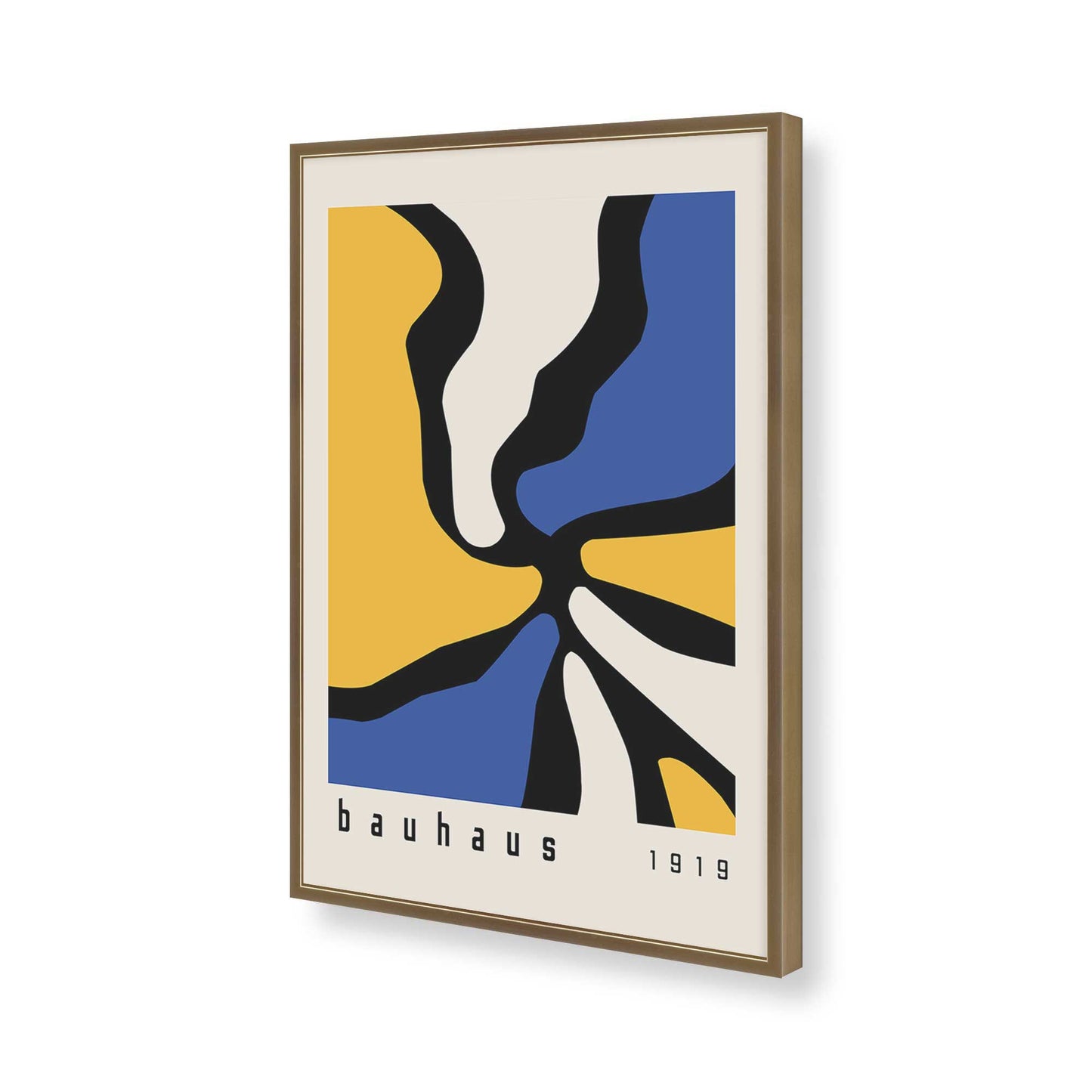 [Color:Brushed Gold], Picture of art in a Brushed Gold frame of the corner