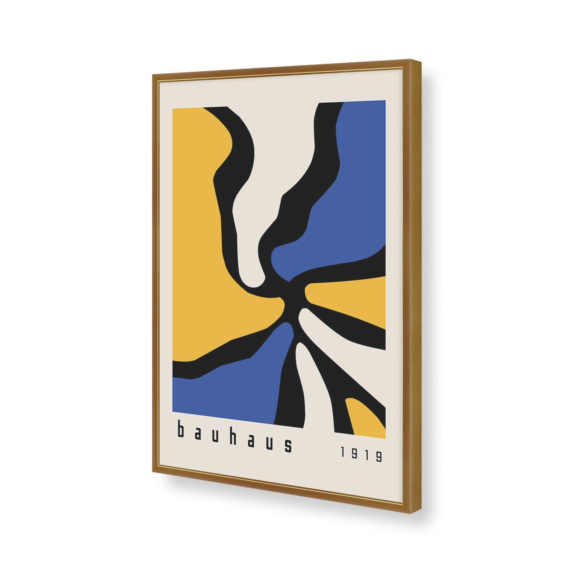 [Color:Polished Gold], Picture of art in a Polished Gold frame of the corner