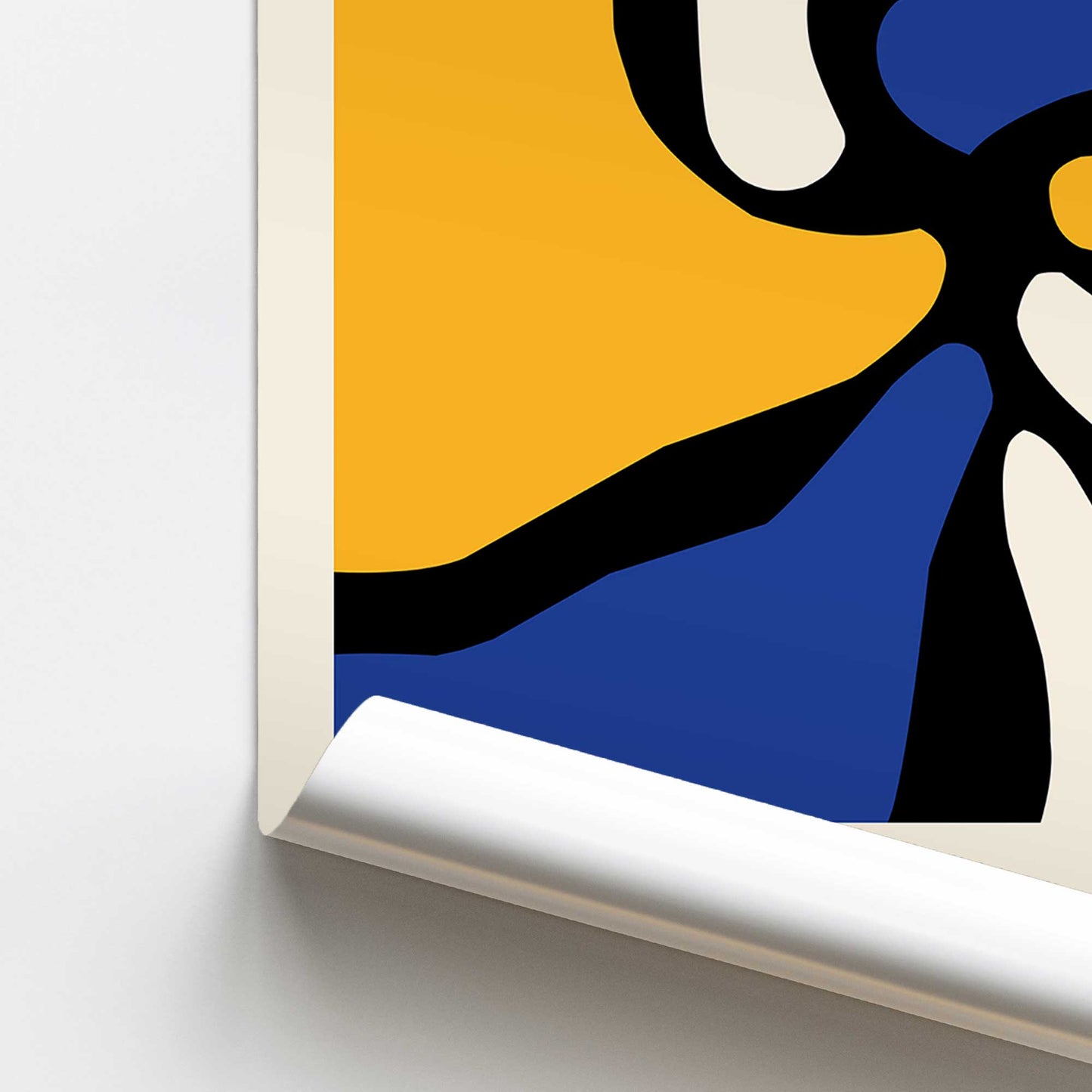 [color:Rolled Print], Picture of close up of art