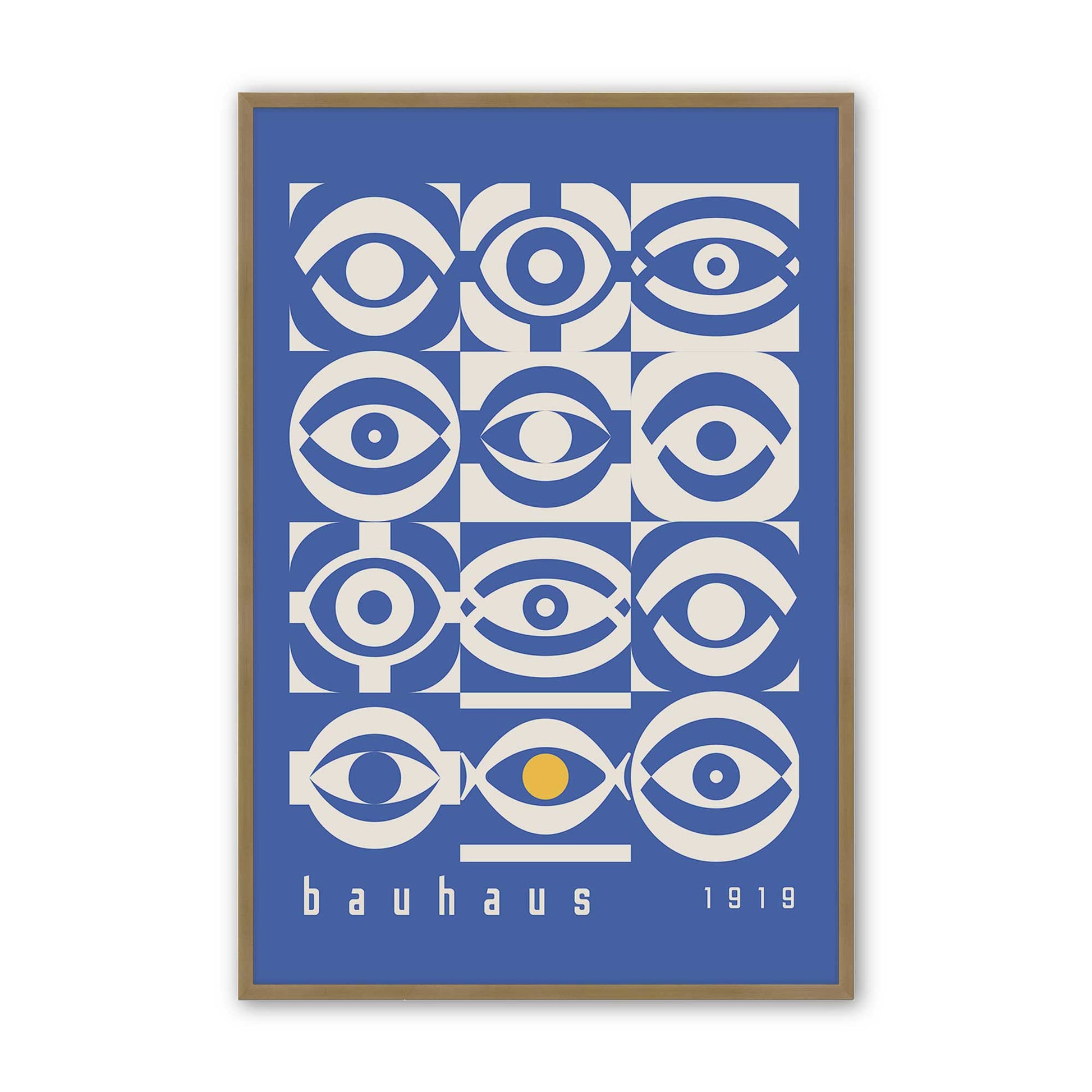 [Color:Brushed Gold], Picture of art in a Brushed Gold frame