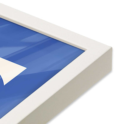 [Color:Opaque White], Picture of art in a Opaque White frame at an angle