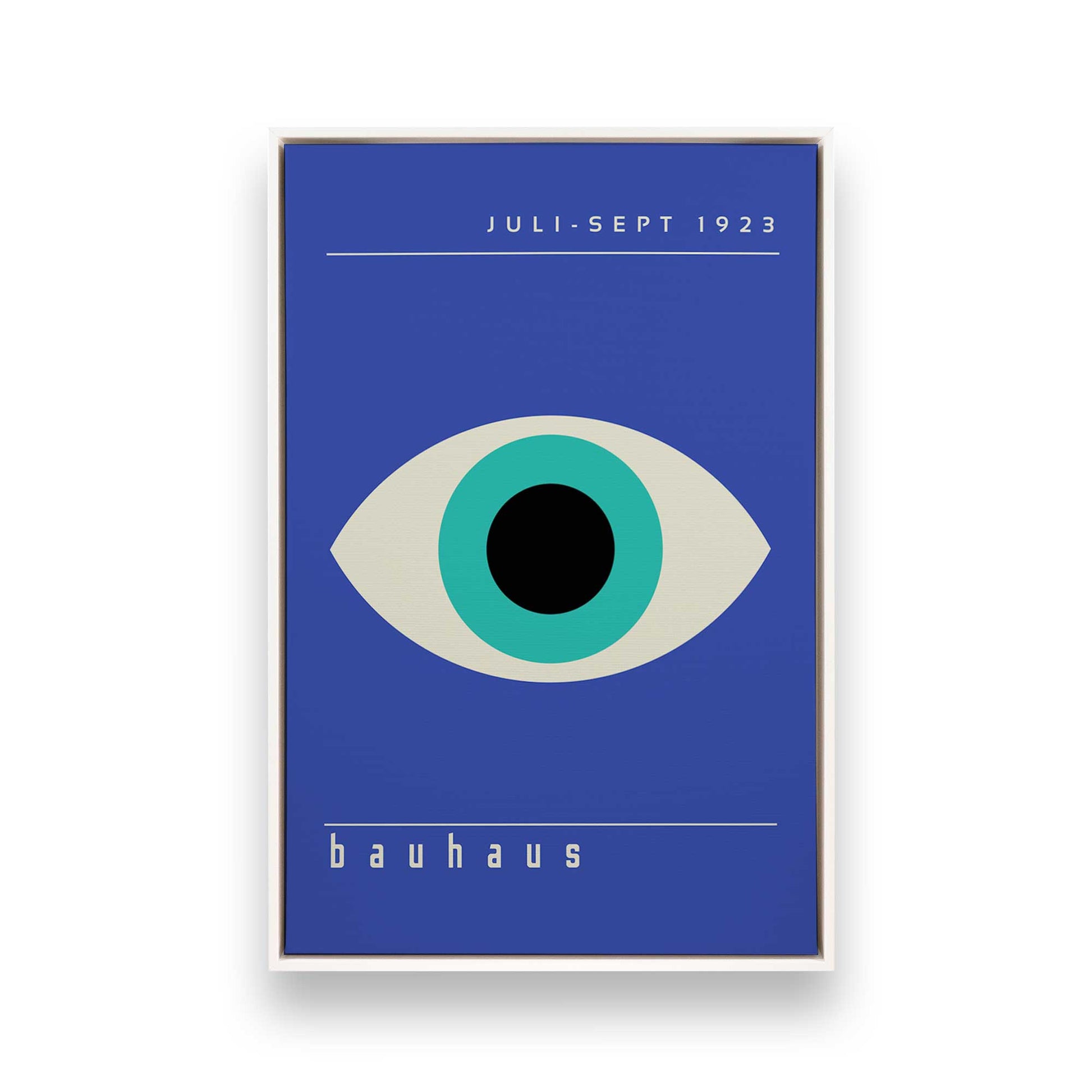 [Color:Opaque White], Picture of art in a White frame